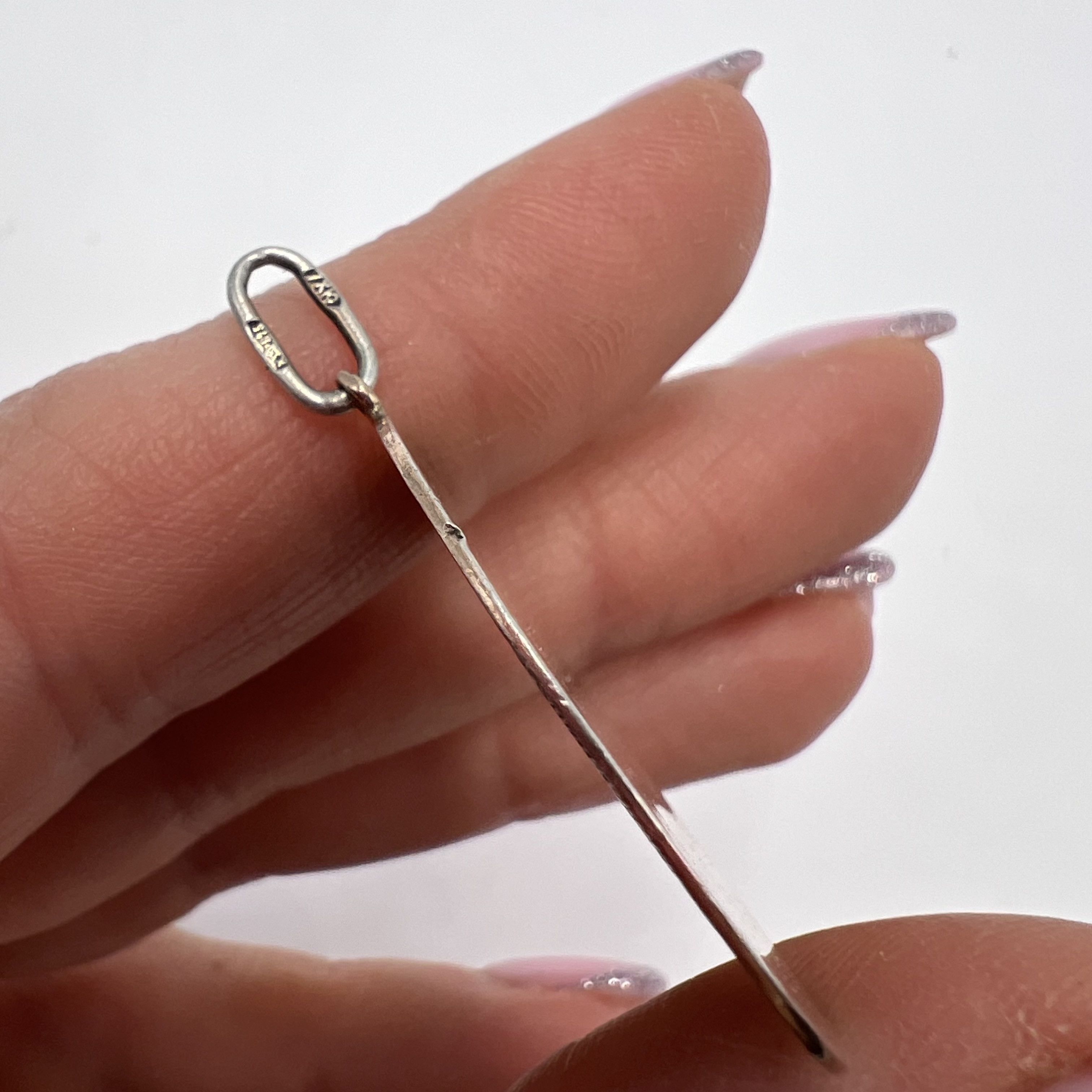 Vintage Vintage USSR Pendant Necklace Silver 875 Soviet 4.26gr Size ONE SIZE - 7 Thumbnail