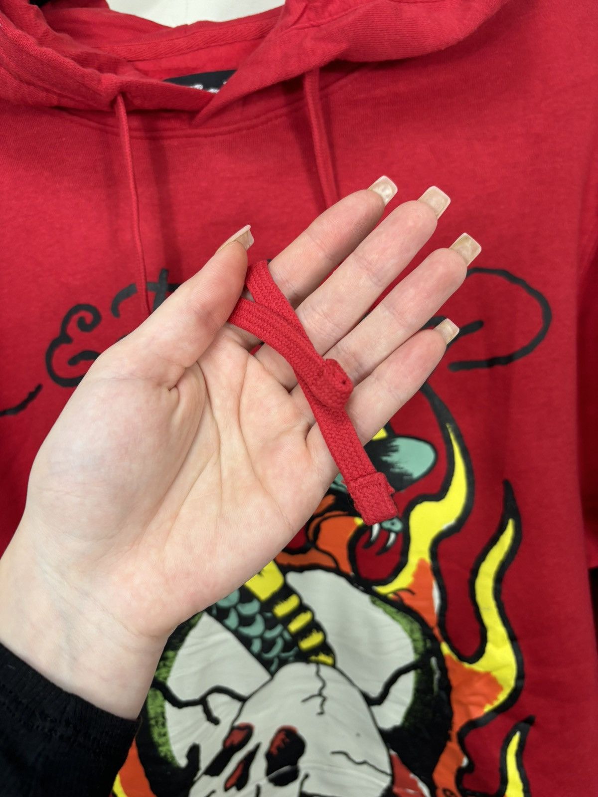 Christian Audigier Ed Hardy Christian Audigier Skull Fire Logo Y2K Hype Hoodie Size US M / EU 48-50 / 2 - 9 Thumbnail