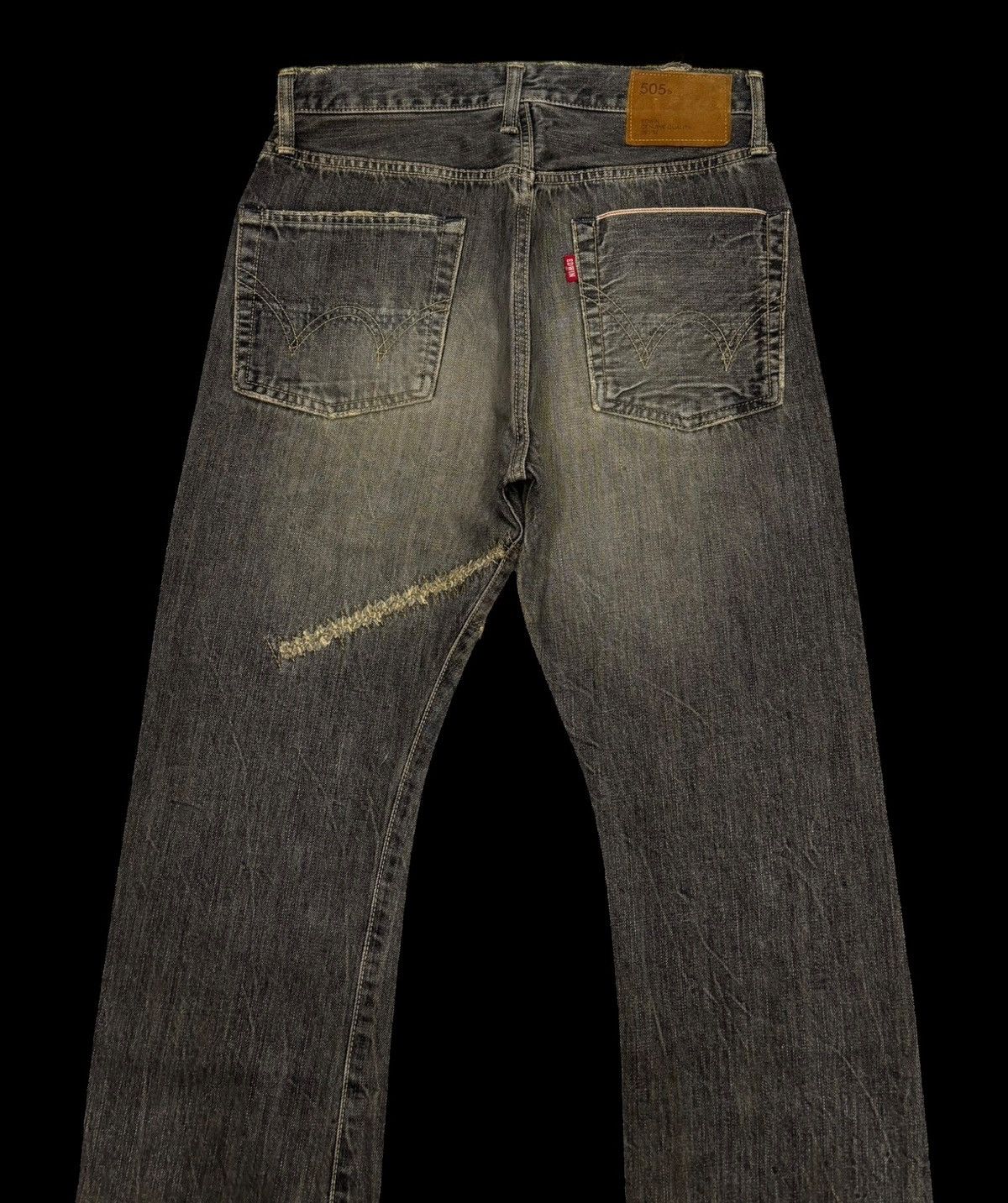 Edwin Flare Jeans Edwin 505s Selvedge Mud Wash Flare Denim Jeans Size US 29 - 7 Thumbnail