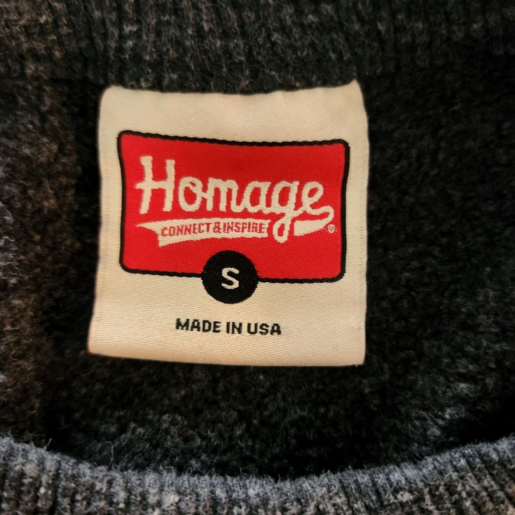 Vintage Homage Sweatshirt Peletonia Pullover Size S Heather Gray Made In USA Cycle Mens Pullover Sweatshirt Gray USA Cycling Regular Cotton Blend Size US S / EU 44-46 / 1 - 6 Thumbnail