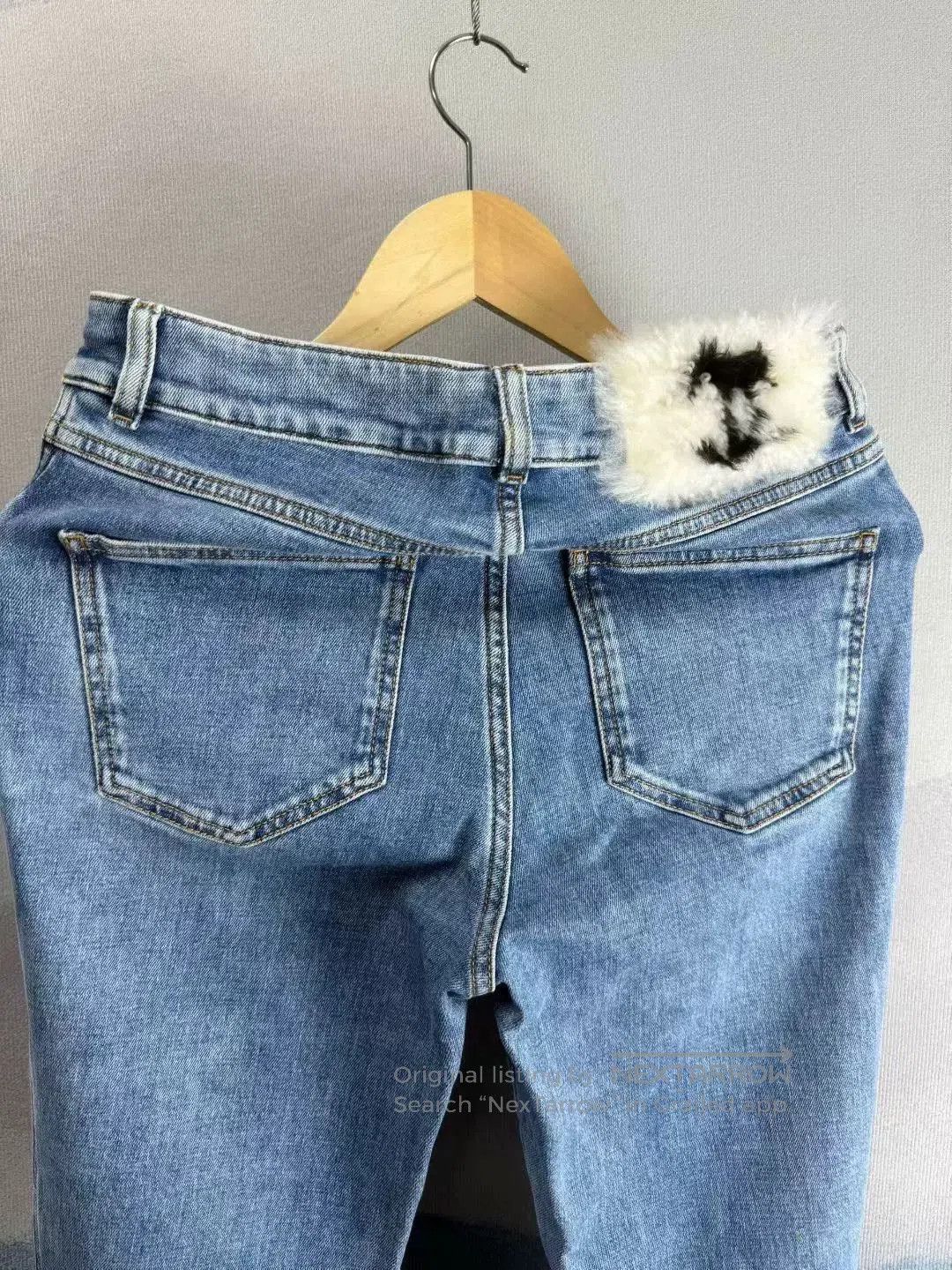 Chanel Chanel Blue Logo Denim Pants Size 38. Size 37" - 3 Thumbnail
