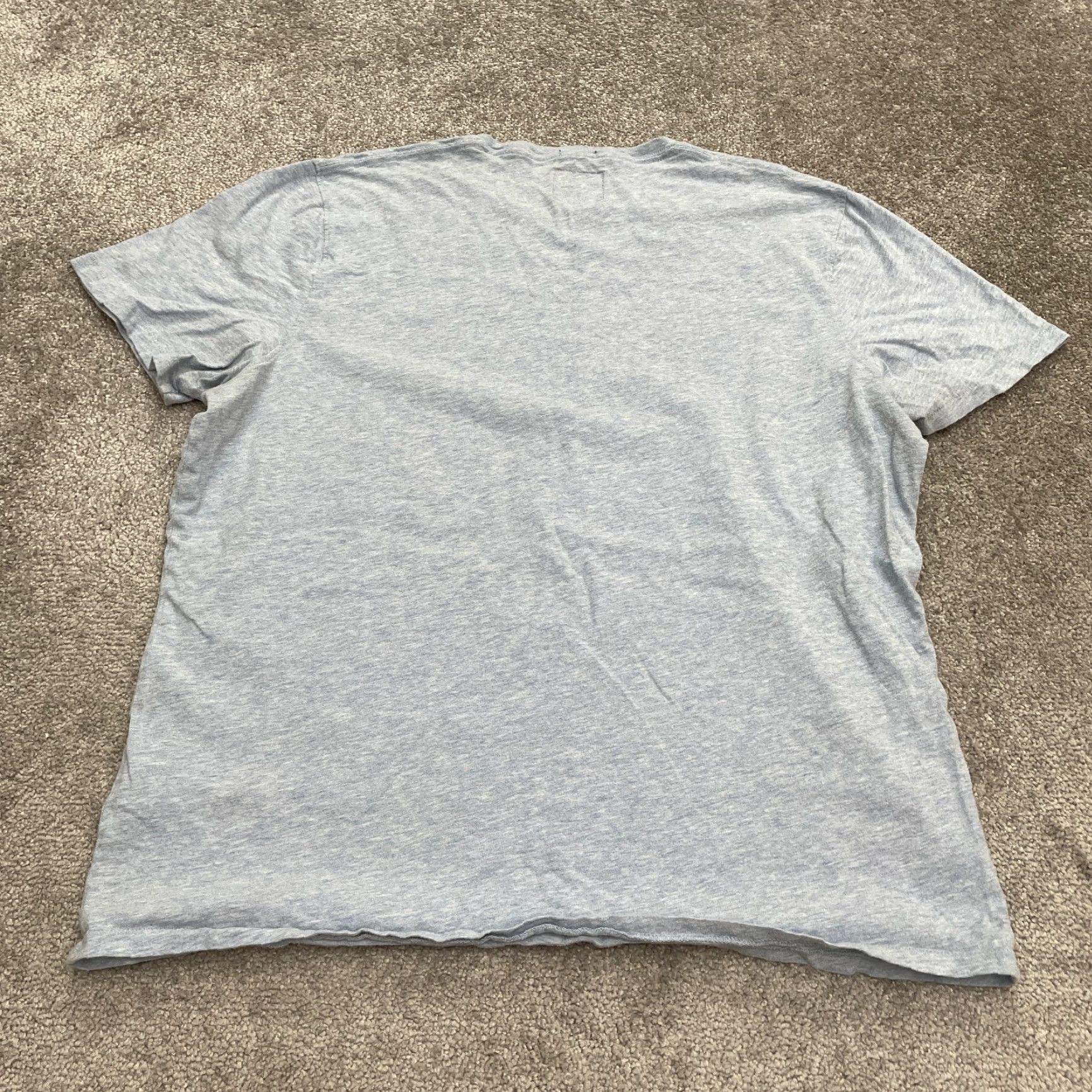 Abercrombie & Fitch Abercrombie & Fitch Basic T-Shirt Men 2XL Gray Crew Neck Short Sleeve Cotton Casual Size XXL / US 16-18 / IT 52-54 - 2 Thumbnail