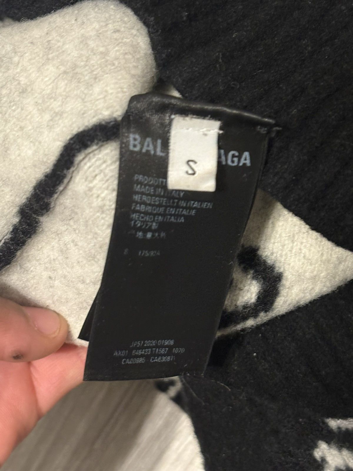 Balenciaga Balenciaga monogram knit crewneck Size S / US 4 / IT 40 - 3 Thumbnail