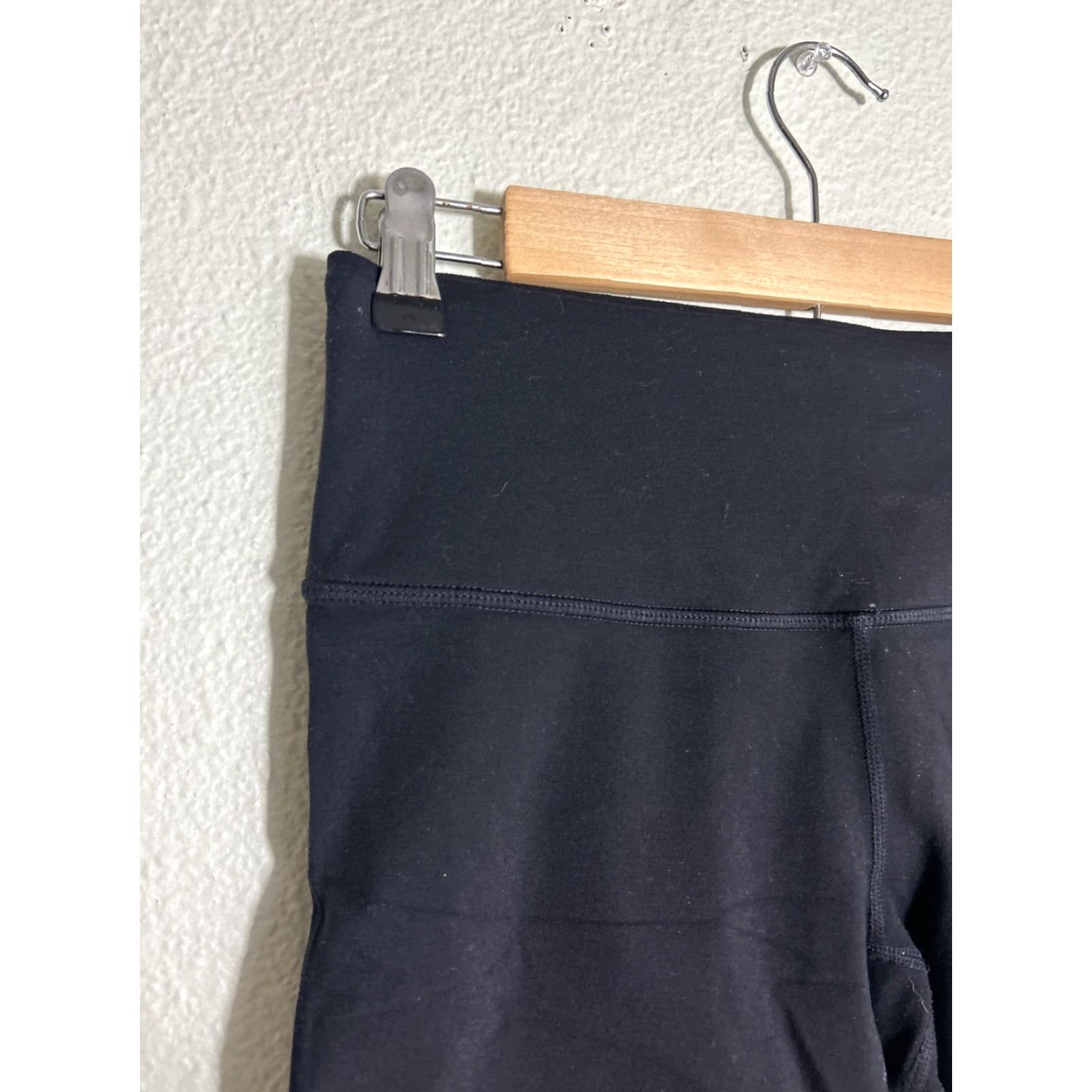 Prana VINTAGE Prana Womens Small Black Leggings Yoga Pants 24x20 Size 28" / US 6 / IT 42 - 4 Thumbnail