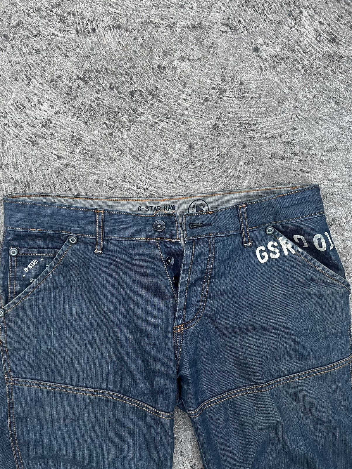 G Star Raw Originals 3301 Embroidered Straight Leg Jeans