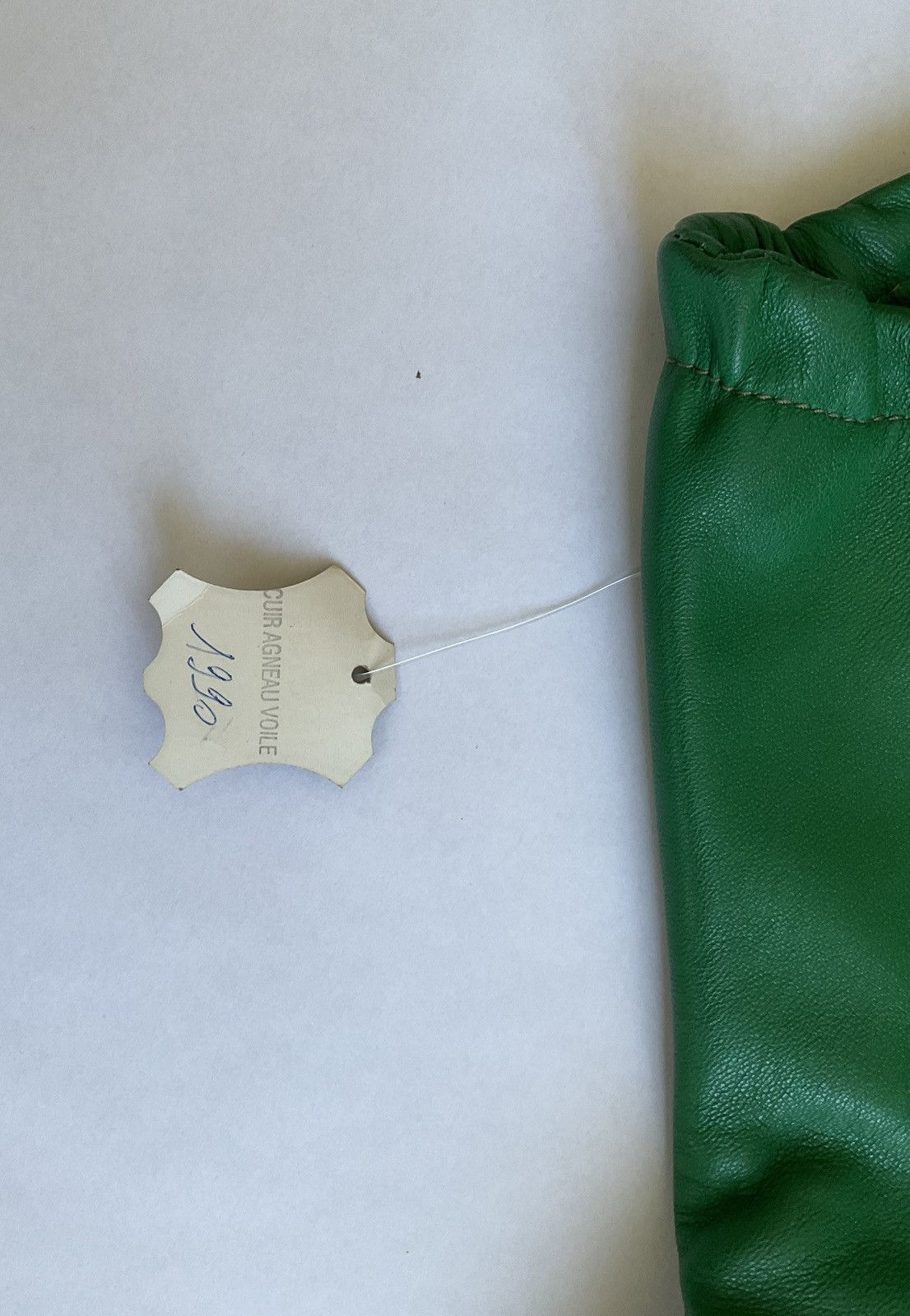 Vintage Green leather mini dress Size S / US 4 / IT 40 - 4 Thumbnail