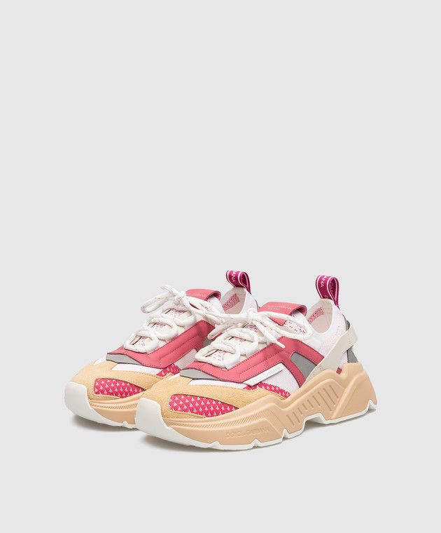 Dolce & Gabbana o1y0925 Low-Top Sneakers in Multicolor Size US 5 / IT 35 - 3 Thumbnail