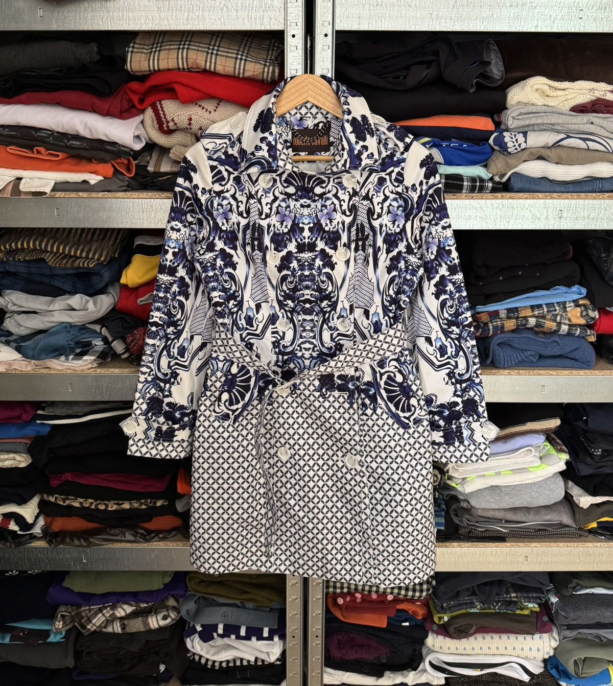 Cavalli Class × Just Cavalli × Roberto Cavalli Roberto Cavalli 40size all Printed flowers 🌺 coat jacket Size S / US 4 / IT 40 - 17 Thumbnail