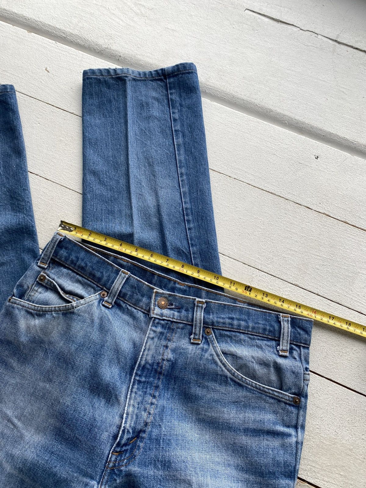 Levi's Vintage Clothing 90s vntg Levi’s Orang Tab Light Wash Denim Jeans Faded Blue Size US 32 / EU 48 - 21 Thumbnail