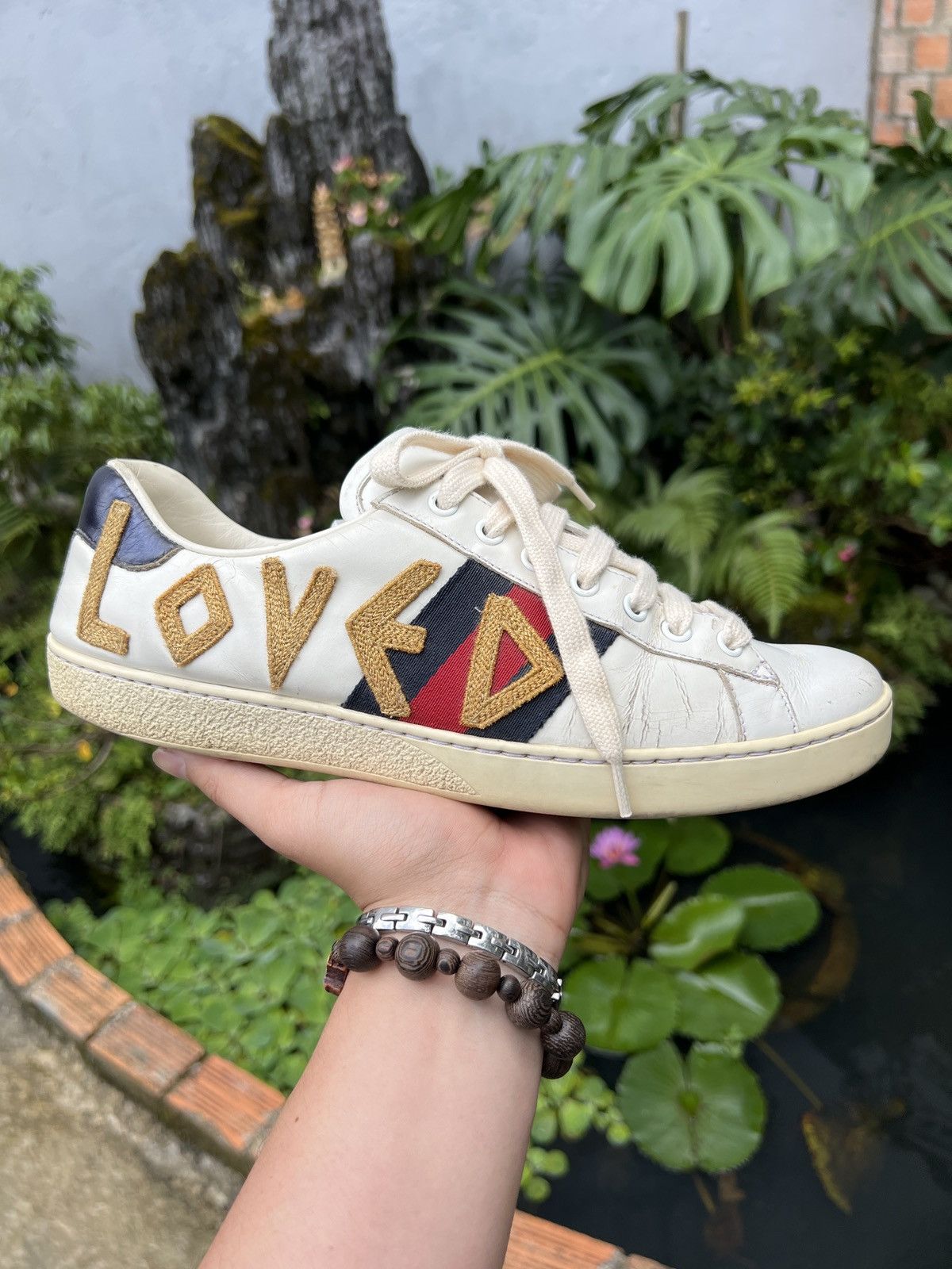 Gucci Gucci Ace 'Loved' 497090-DOPE0-9095 Size US 8 / EU 41 - 1 Thumbnail