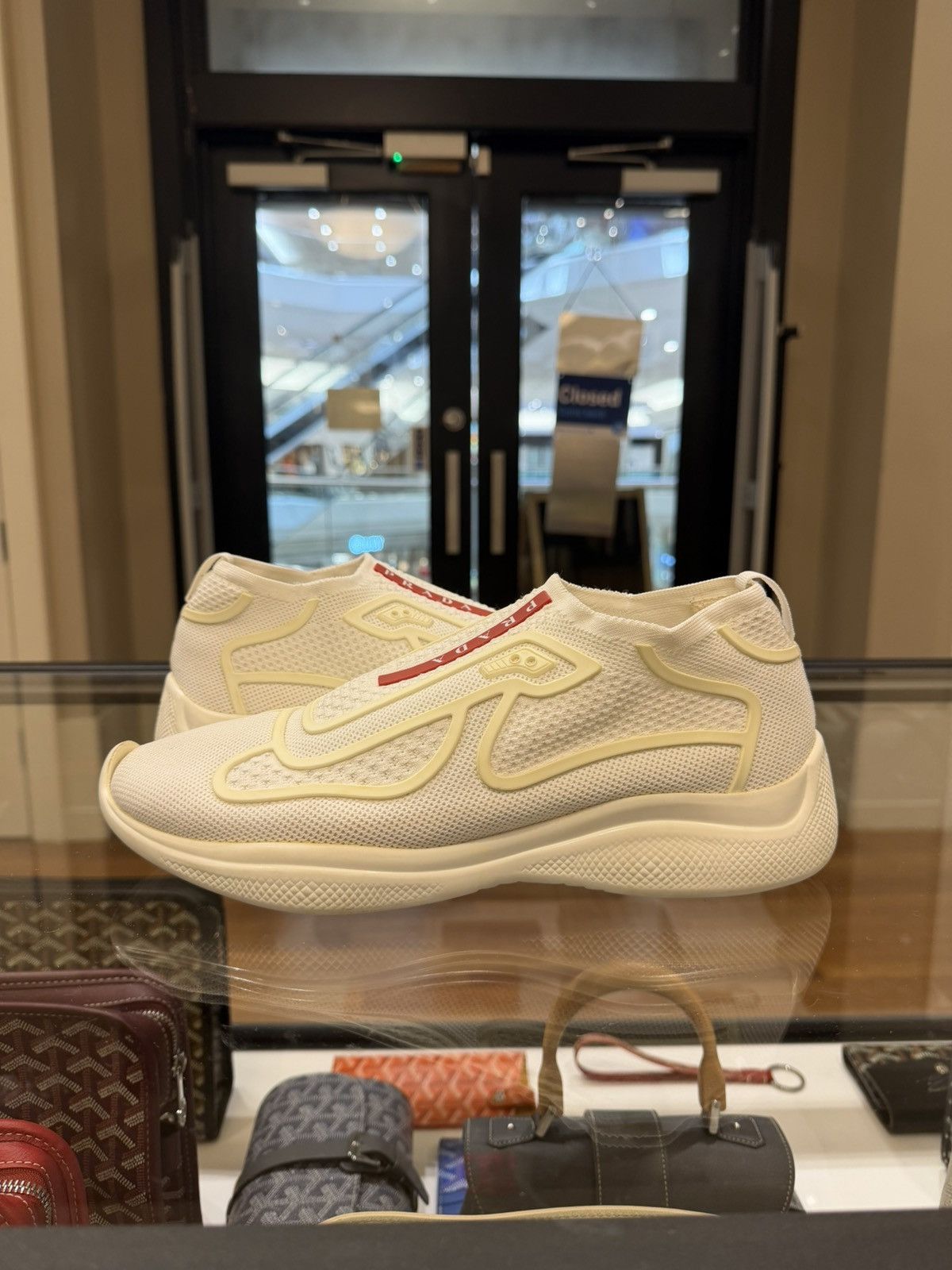 Prada Prada America Cup Slip On Sneaker - White Size US 7 / EU 40 - 1 Thumbnail