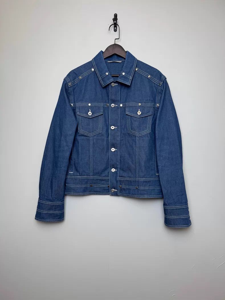 Valentino Valentino Blue button design denim jacket jacket Size M / US 6-8 / IT 42-44 - 1 Thumbnail