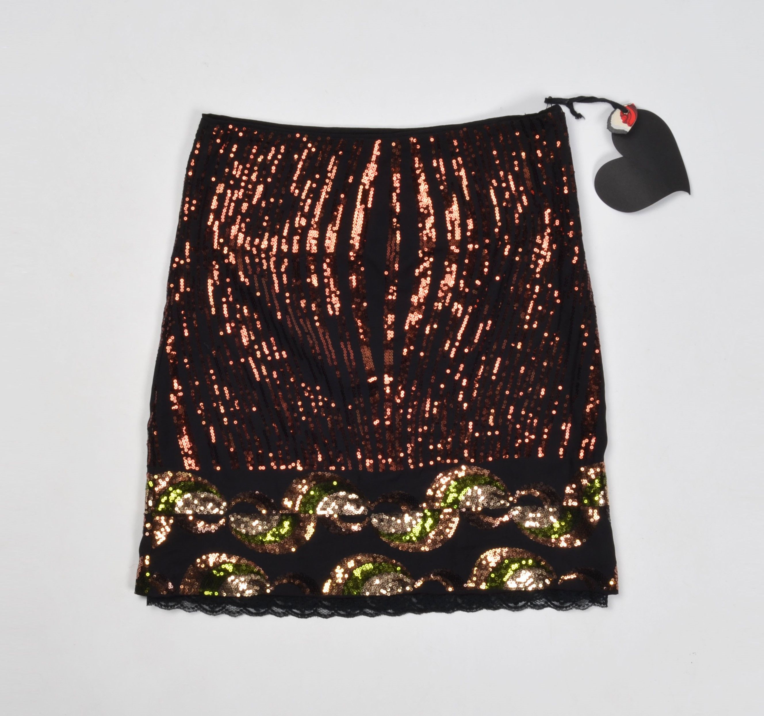 Custo Barcelona Custo Barcelona Y2K Glam Coquette Sequin-Embroidered Skirt Size 28" / US 6 / IT 42 - 4 Thumbnail