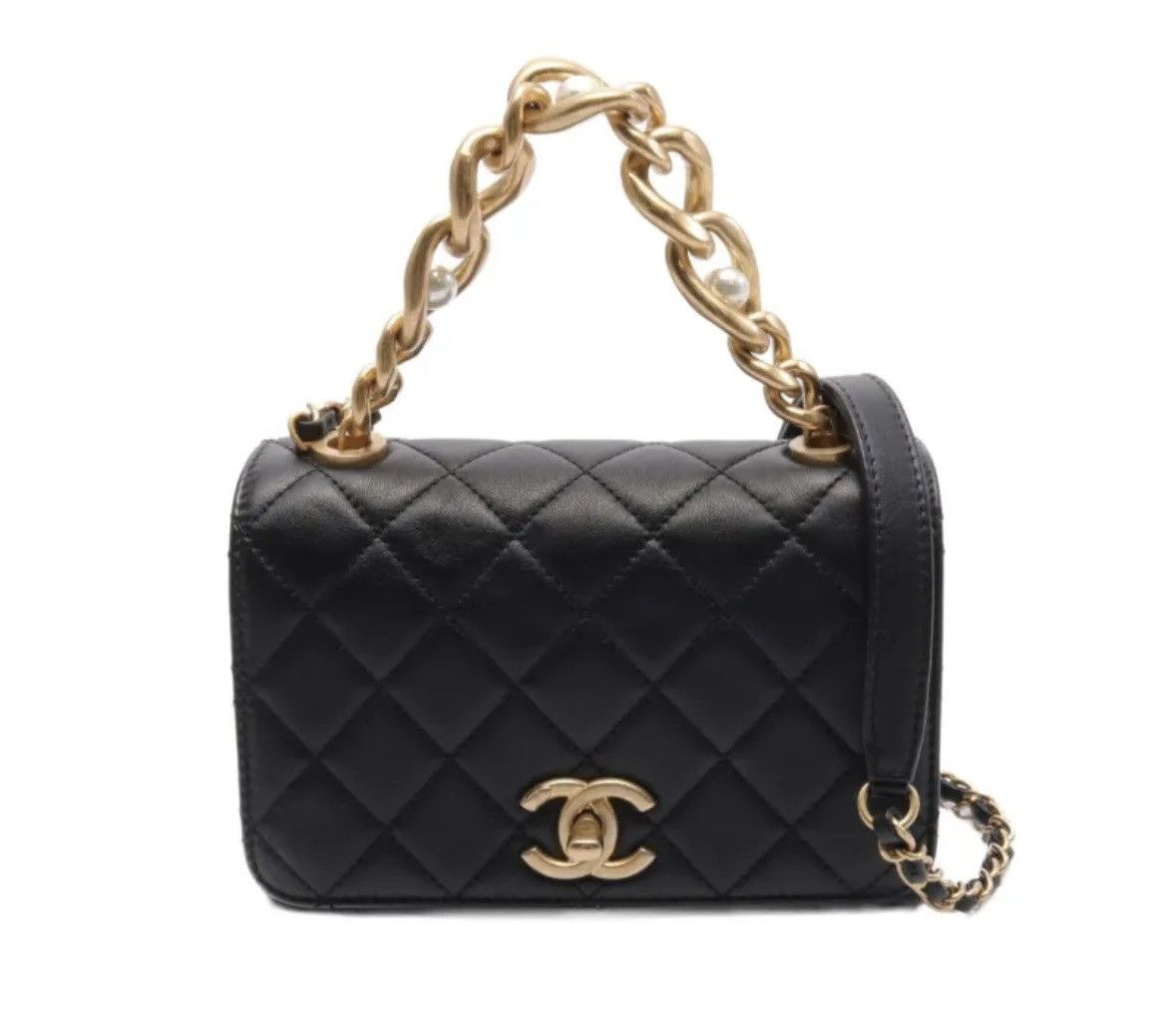 Chanel CHANEL Mini Mattelasse Chain Shoulder Crossbody Bag Size ONE SIZE - 1 Thumbnail