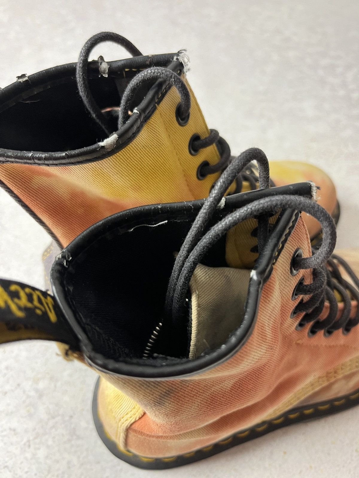 Dr. Martens Dr Martens Castel Tie Dye Boots Acid Hippie Canvas Size US 7 / IT 37 - 8 Thumbnail
