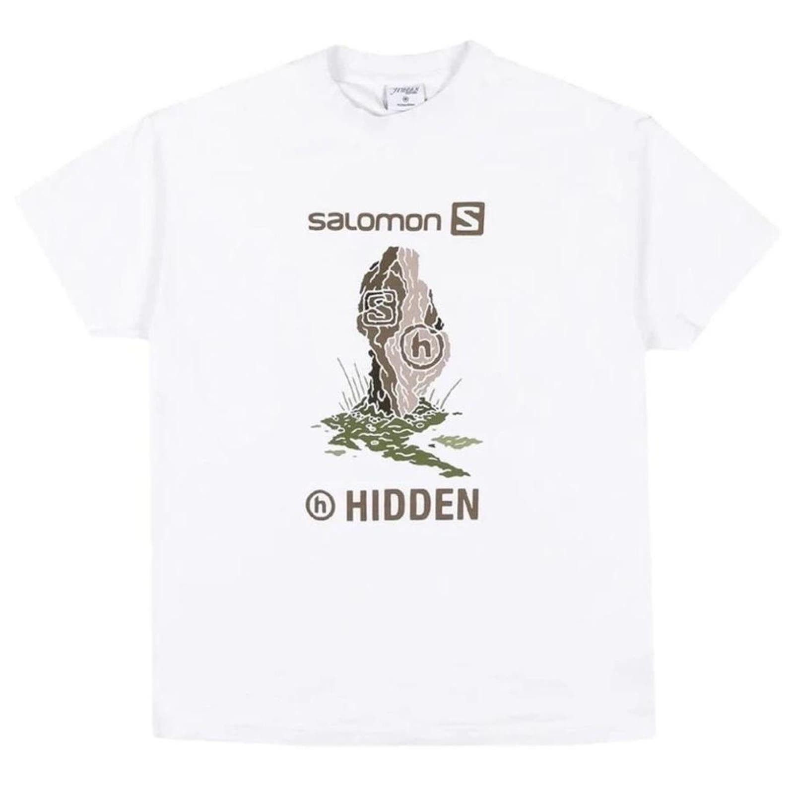 Image of Salomon X Hidden Ny Artifact Trail T Shirt in Brown, Men's (Size 2XL)