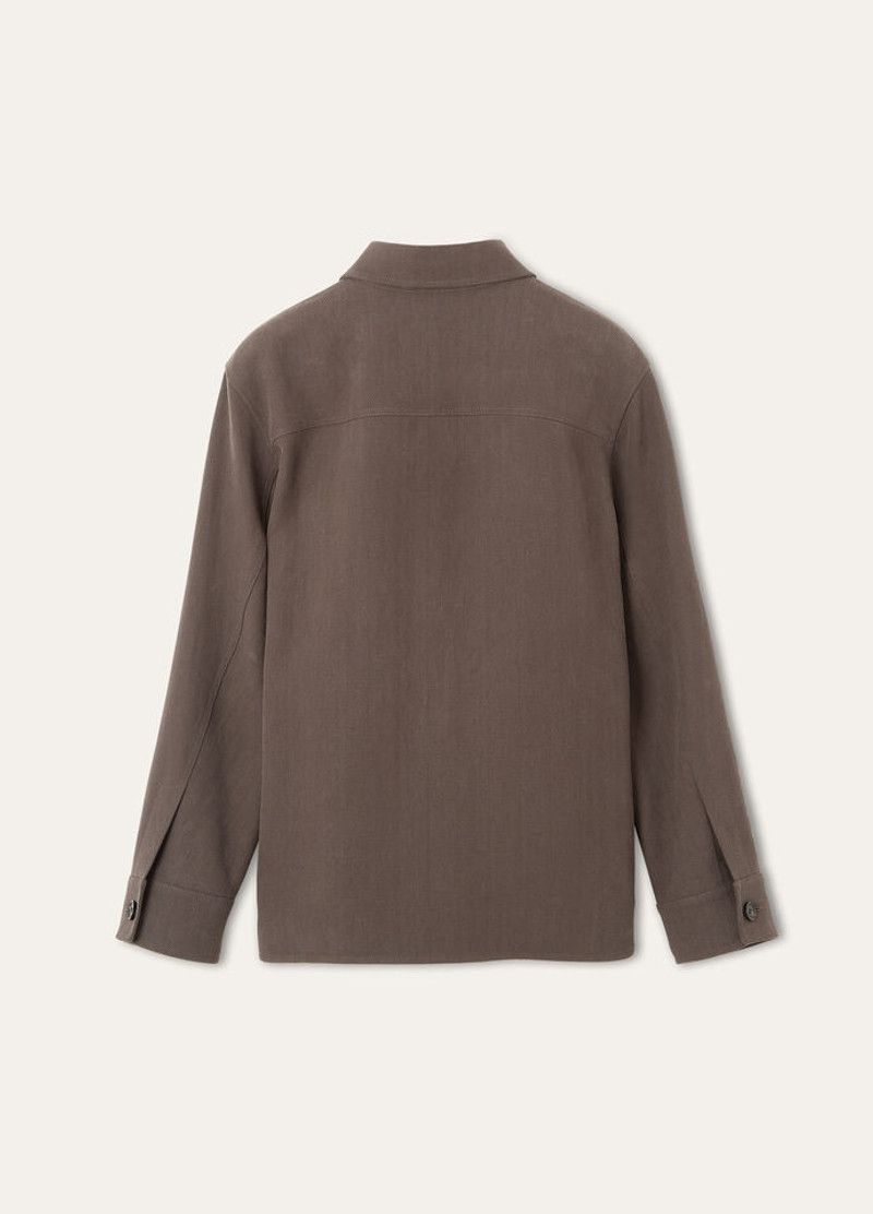 Loro Piana o1w1db10226 FAP2078 Evandro Overshirt in Brown Size US XL / EU 56 / 4 - 6 Thumbnail