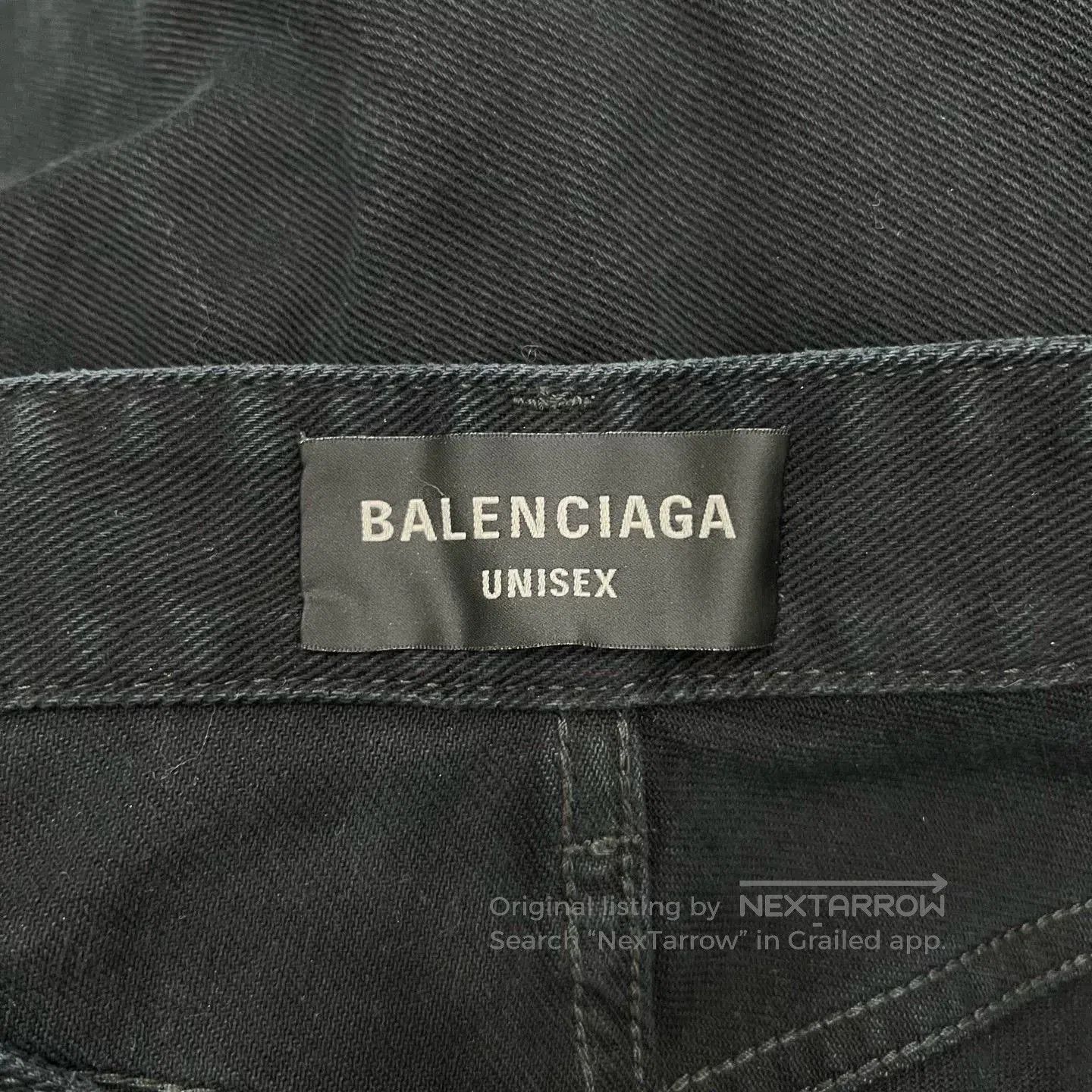 Balenciaga Balenciaga Fringe Denim Shorts. Size US 26 / EU 42 - 6 Thumbnail