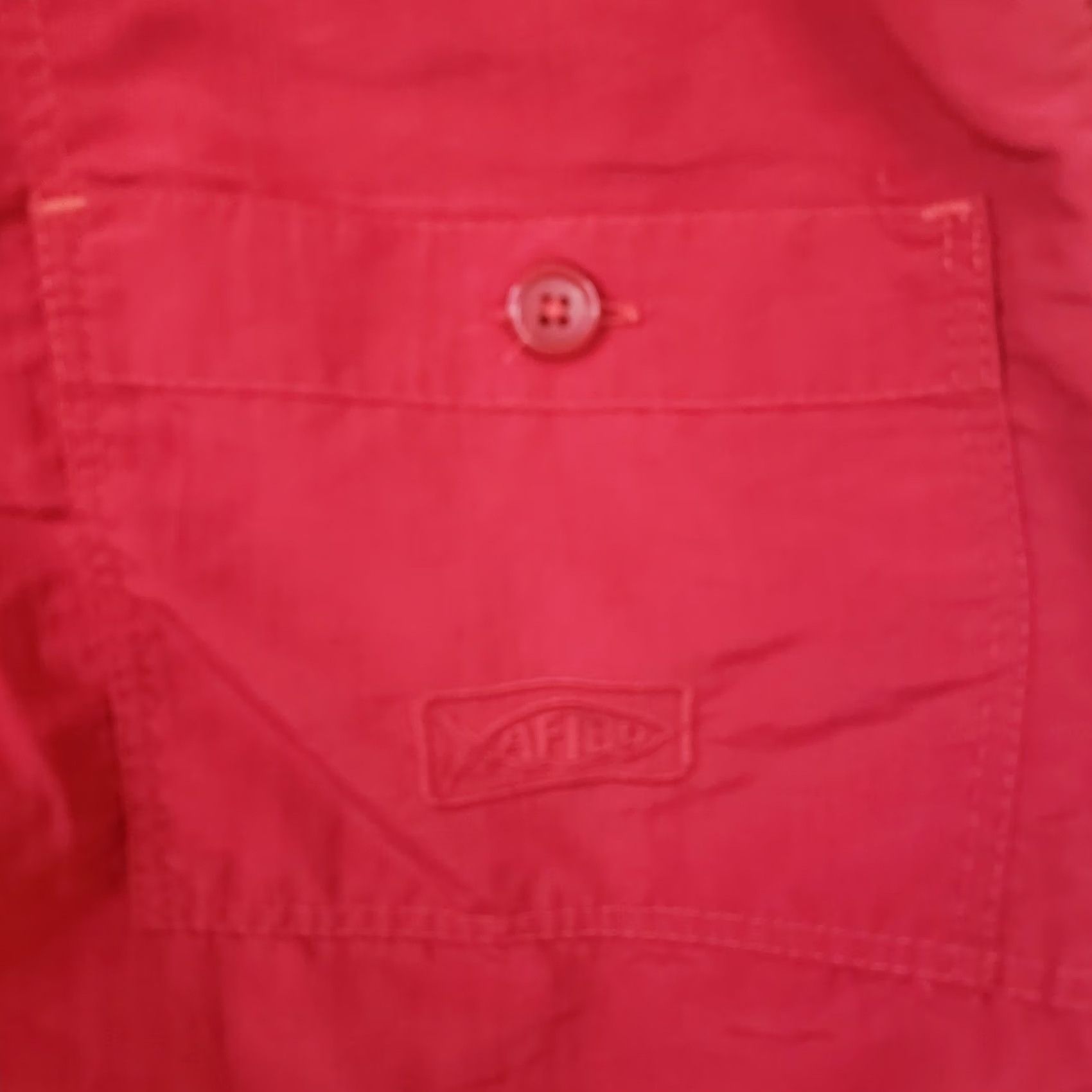 Vintage AFTCO Men’s Cargo Shorts Red 38x8 Casual Flat Front Stretch Waist Nylon UV Quick Dry Pockets Embroidered Logo Size US 38 / EU 54 - 4 Thumbnail