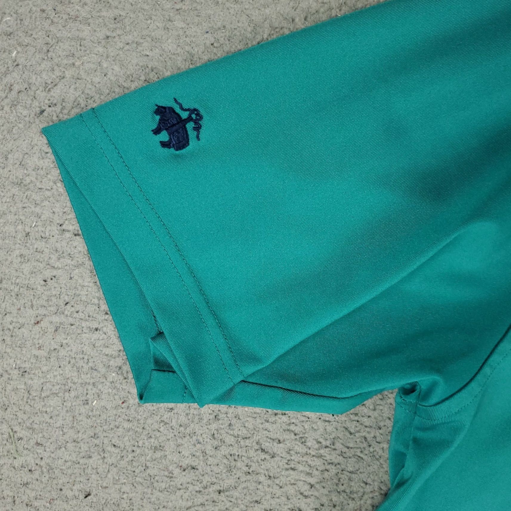 Brooks Brothers Brooks Brothers Polo Shirt Mens L Teal Blue Polyester Short Sleeve Casual Solid Polo Shirt Mens Regular Colorful Modern Preppy Sports 2020s Size US L / EU 52-54 / 3 - 3 Thumbnail