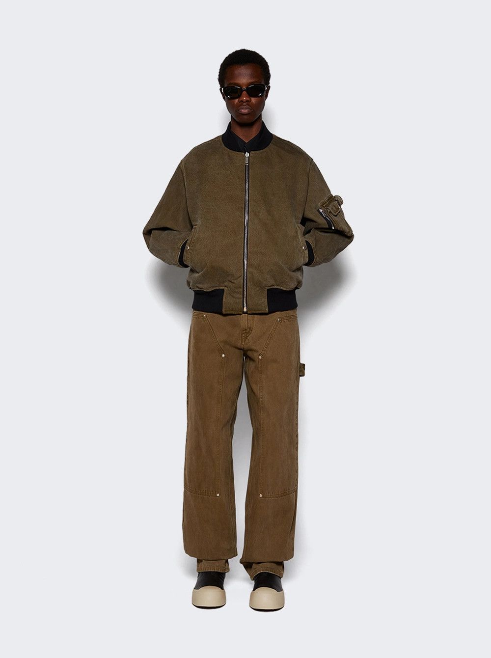 Givenchy o1mle0226 Reversible Bomber Jacket in Khaki Size US L / EU 52-54 / 3 - 2 Thumbnail