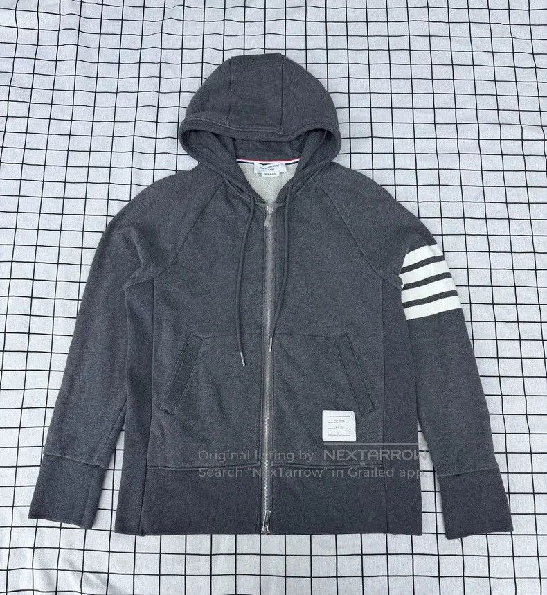 Thom Browne Thom Browne Gray zipper jacket Size US XL / EU 56 / 4 - 1 Thumbnail