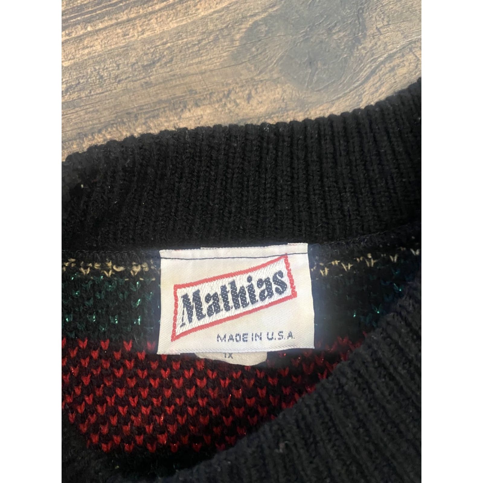 Vintage VINTAGE 90s Mathias Womens Baggy Knit Sweater Roses Flowers AOP Black XL Made In USA Size XL / US 12-14 / IT 48-50 - 6 Thumbnail