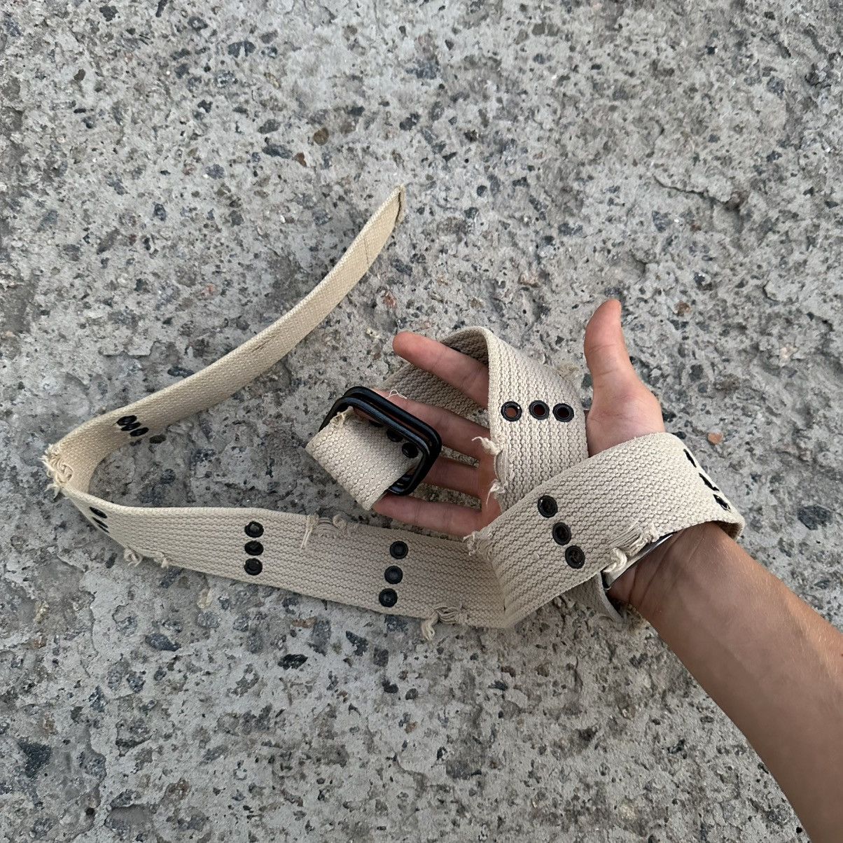 RAEY VTG Japanese Style Crazy Knit Belt Rave Grunge Avantgarde Size ONE SIZE - 10 Thumbnail