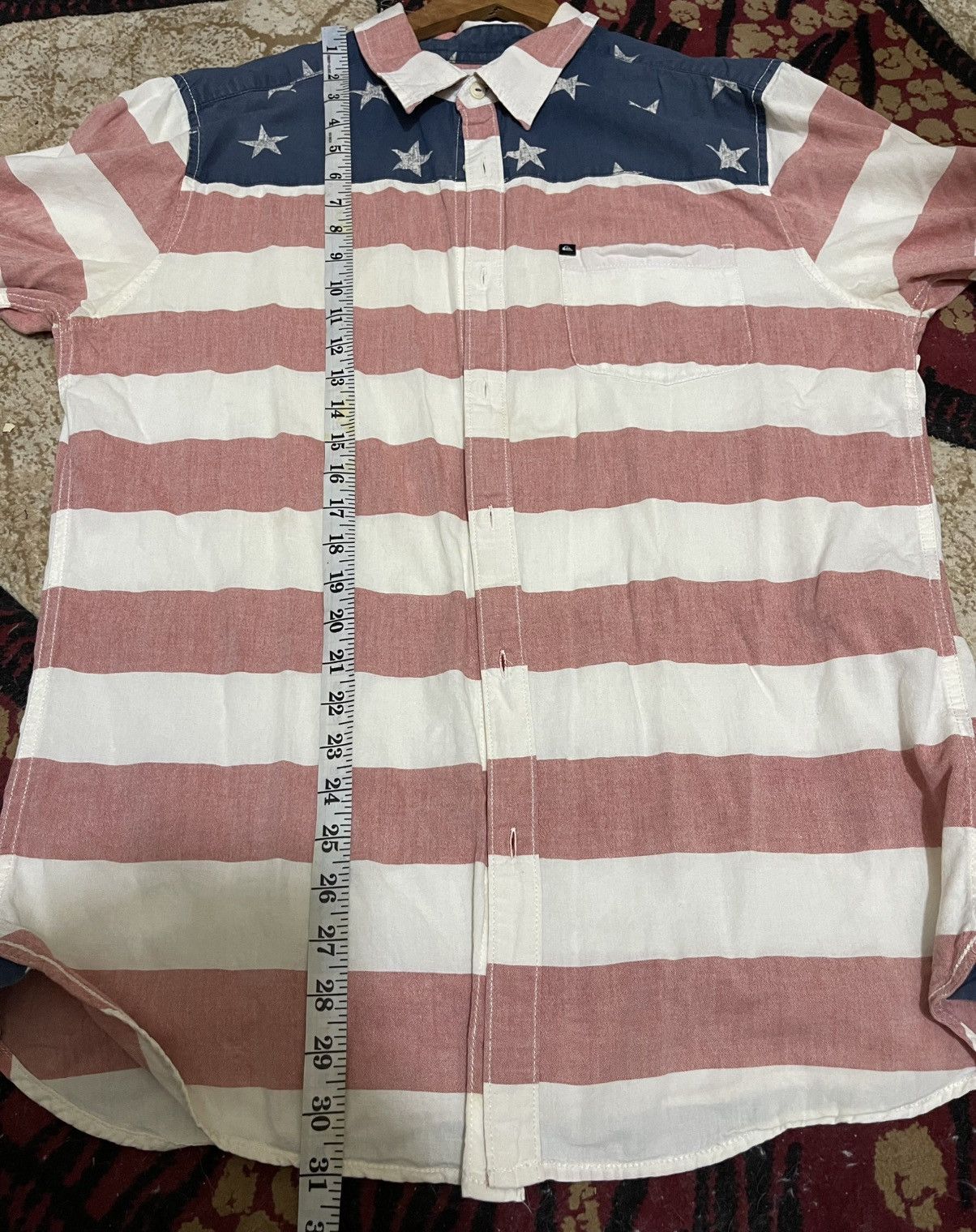 Quiksilver Rare Quiksilver American Flag Shirt Size US L / EU 52-54 / 3 - 10 Thumbnail