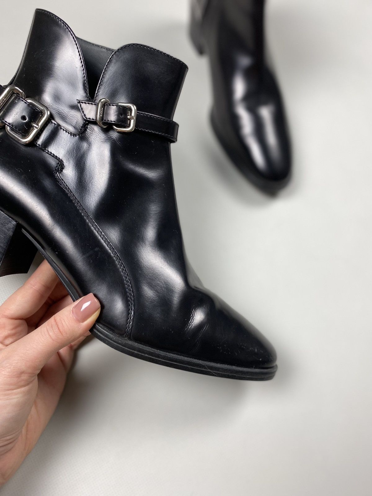 Tod's Tods ladies leather heeled boots shoes size 39 Size US 9 / IT 39 - 5 Thumbnail