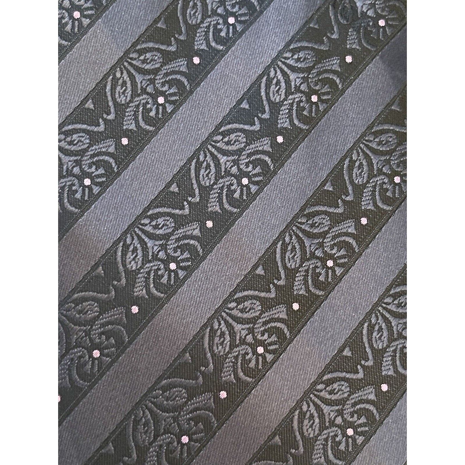 Other Twenty Dollar Tie Black Pink Hand Made 100% Silk Size ONE SIZE - 9 Thumbnail