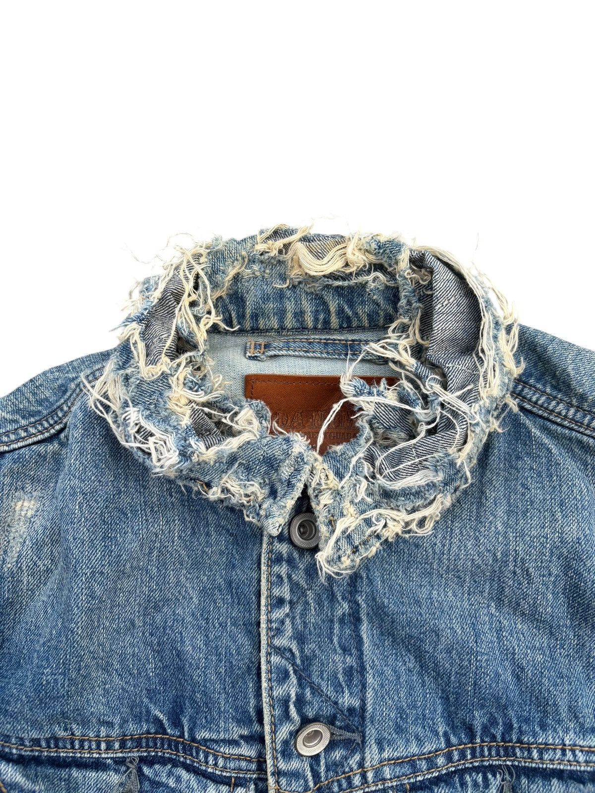GOA RARE💥GOA NIMES SELVEDGE RUSTY PUNK DOSTRESSED DENIM JACKET Size US M / EU 48-50 / 2 - 15 Thumbnail