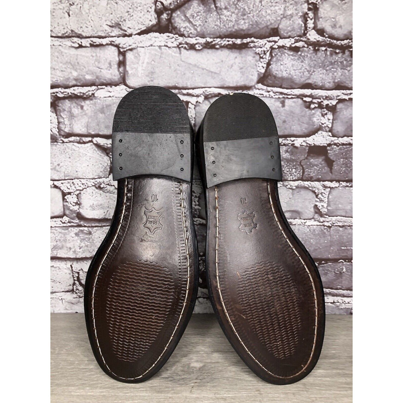 Other Clifford James Brown Leather Slip On Dress Loafers Shoes Men Size US 10 / EU 43 - 7 Thumbnail