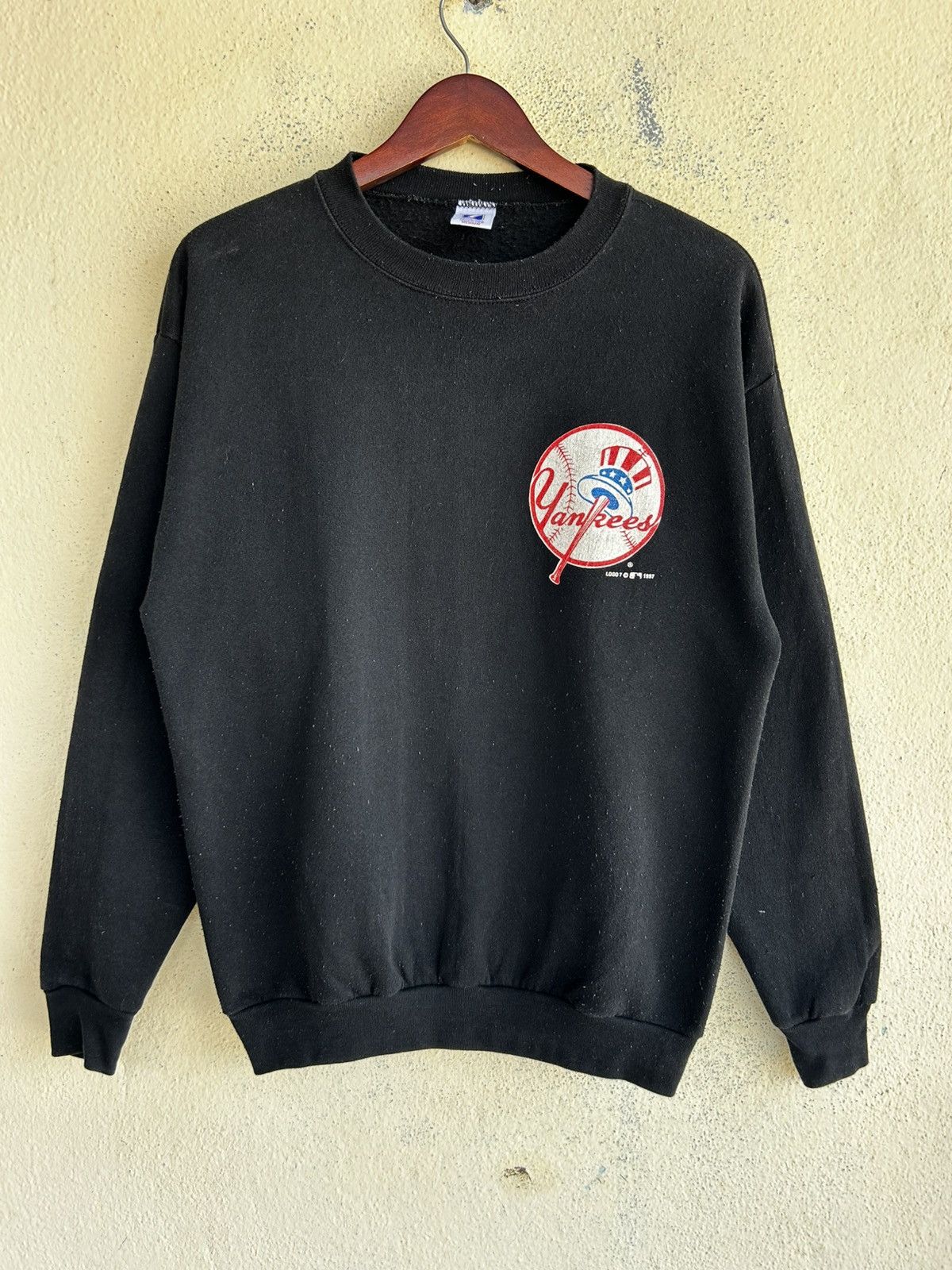MLB Vintage 90’s Logo 7 MLB Yankees Sweatshirt Size US M / EU 48-50 / 2 - 1 Thumbnail