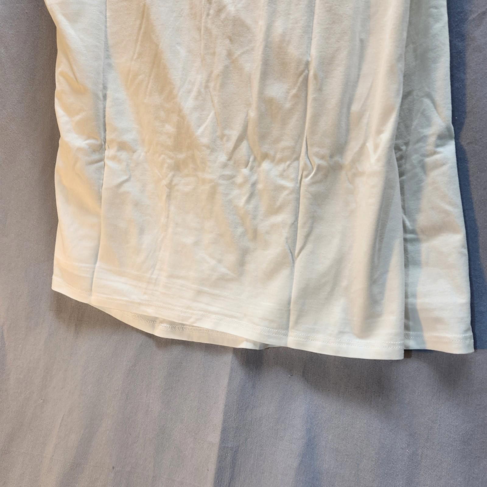 Designer Garnet Hill Wrap Style Sleeveless Top White Size Large NWOT Size L / US 10 / IT 46 - 8 Thumbnail