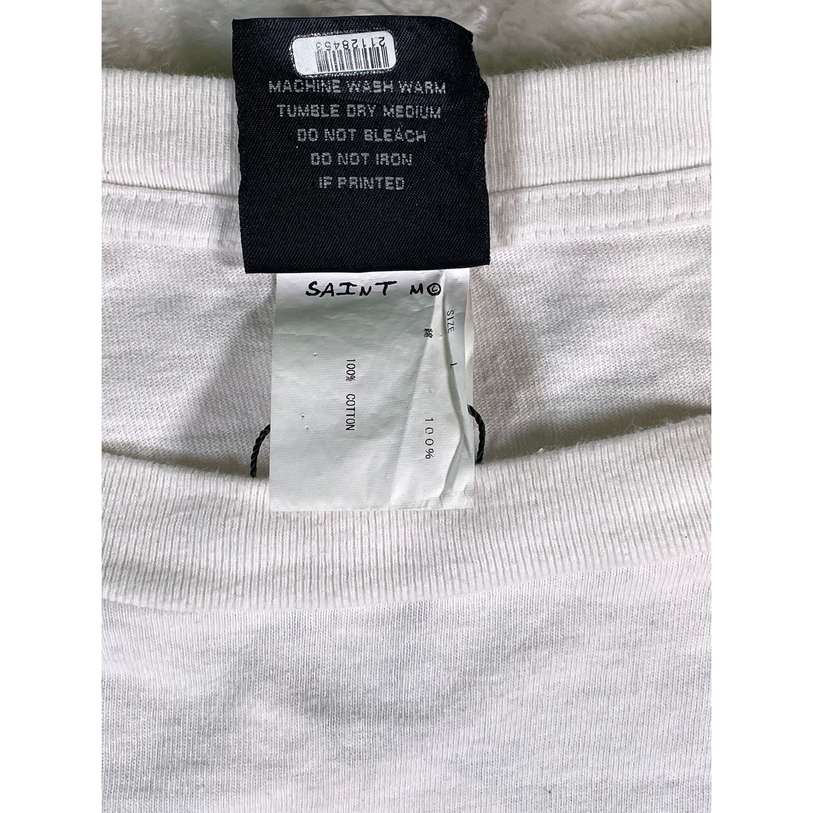 Saint Michael Saint Michael x Vlone 'RIP Jesus' White Tee Size US L / EU 52-54 / 3 - 4 Thumbnail
