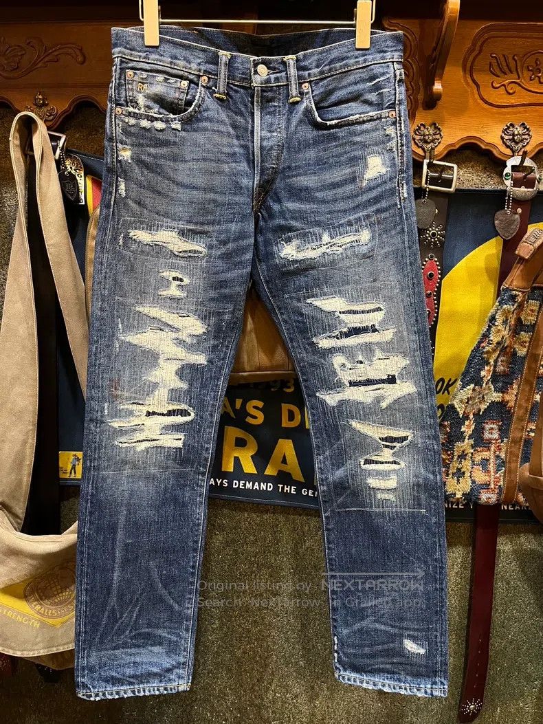 RRL Ralph Lauren RRL Ralph Lauren Destroy the Bull King jeans and make the Size US 32 / EU 48 - 1 Thumbnail