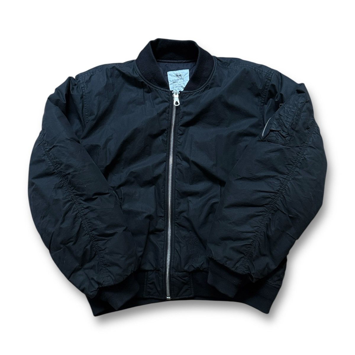 Stüssy Waxed Quilted Bomber Black