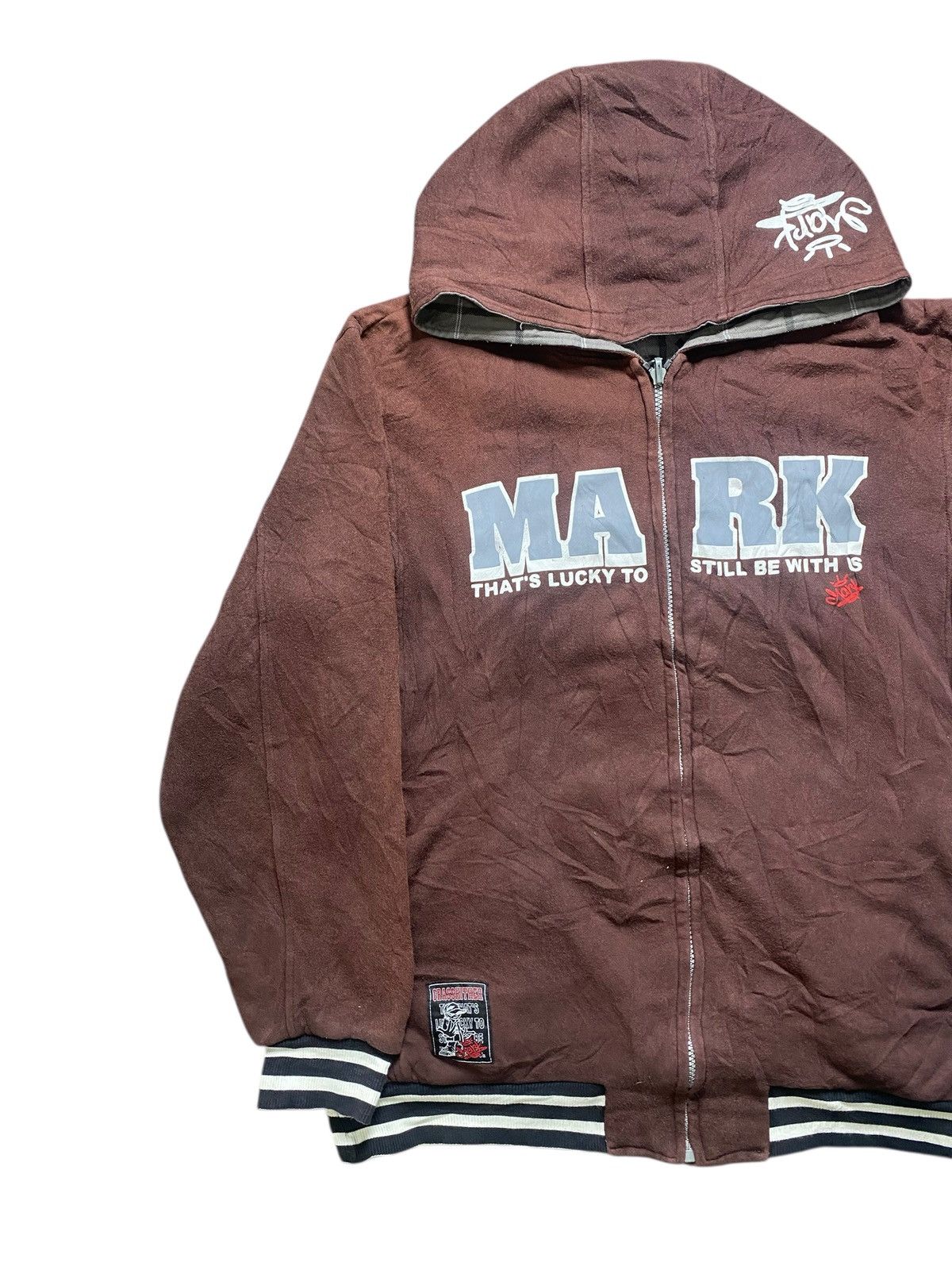 Vintage VINTAGE GRASS HITHER MARK HOODIE ZIPPER HIPHOP PUNK Y2K Size US L / EU 52-54 / 3 - 4 Thumbnail