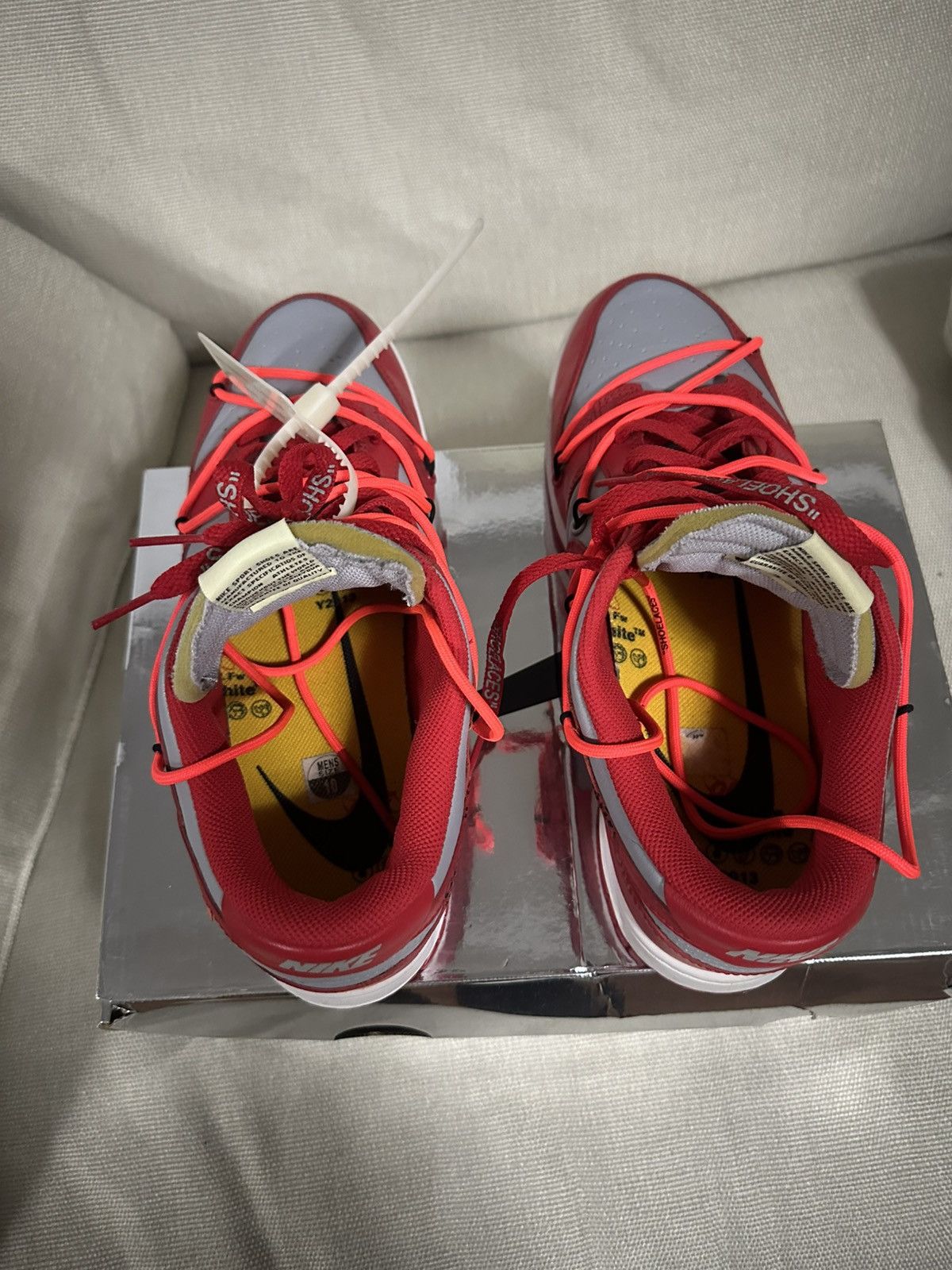 Nike × Off-White Nike dunk low x Off white "University Red" Size US 10 / EU 43 - 10 Thumbnail
