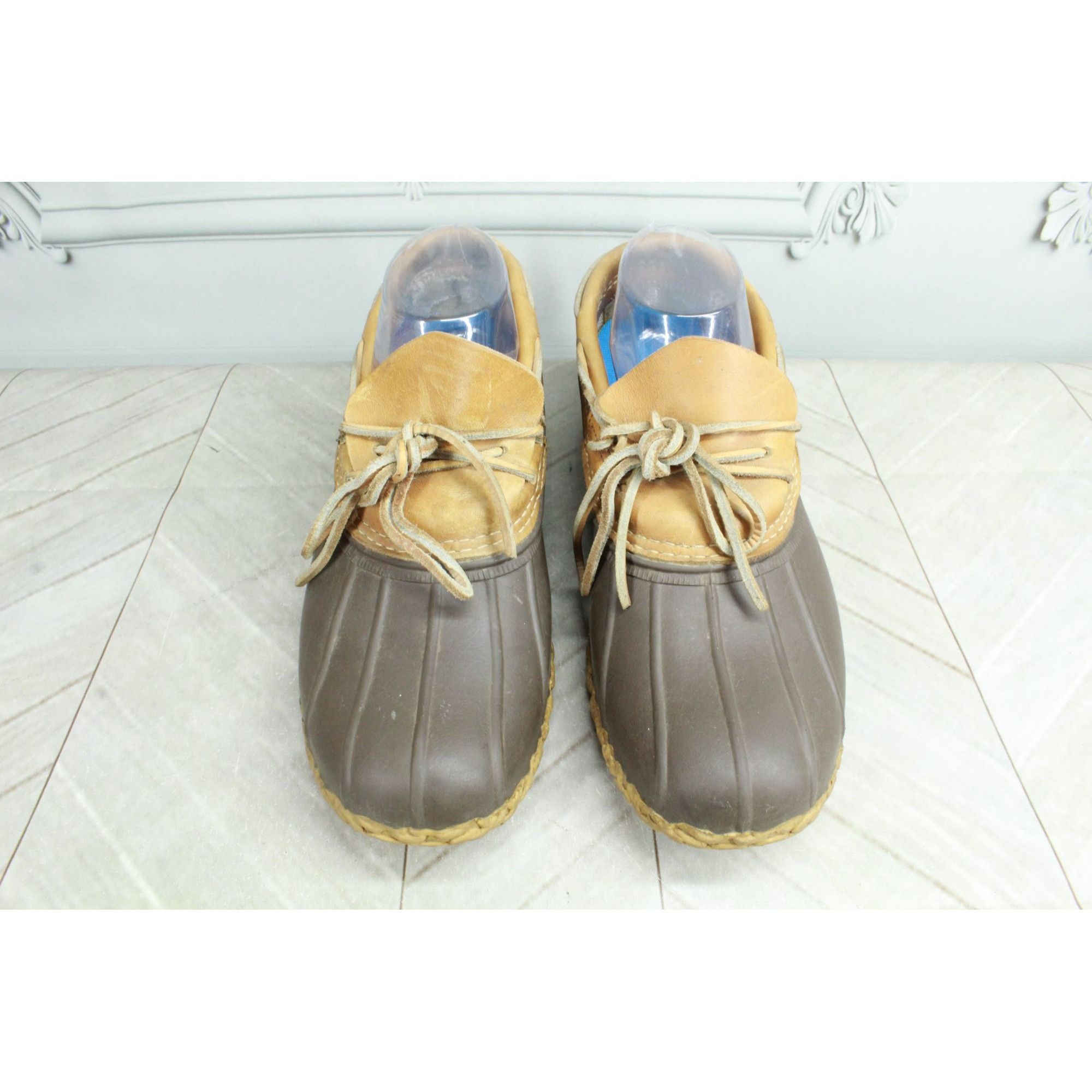 L.L. Bean × Leather LL Bean Waterproof Gumshoes Low Ankle Duck Boots Size US 9 / IT 39 - 1 Thumbnail