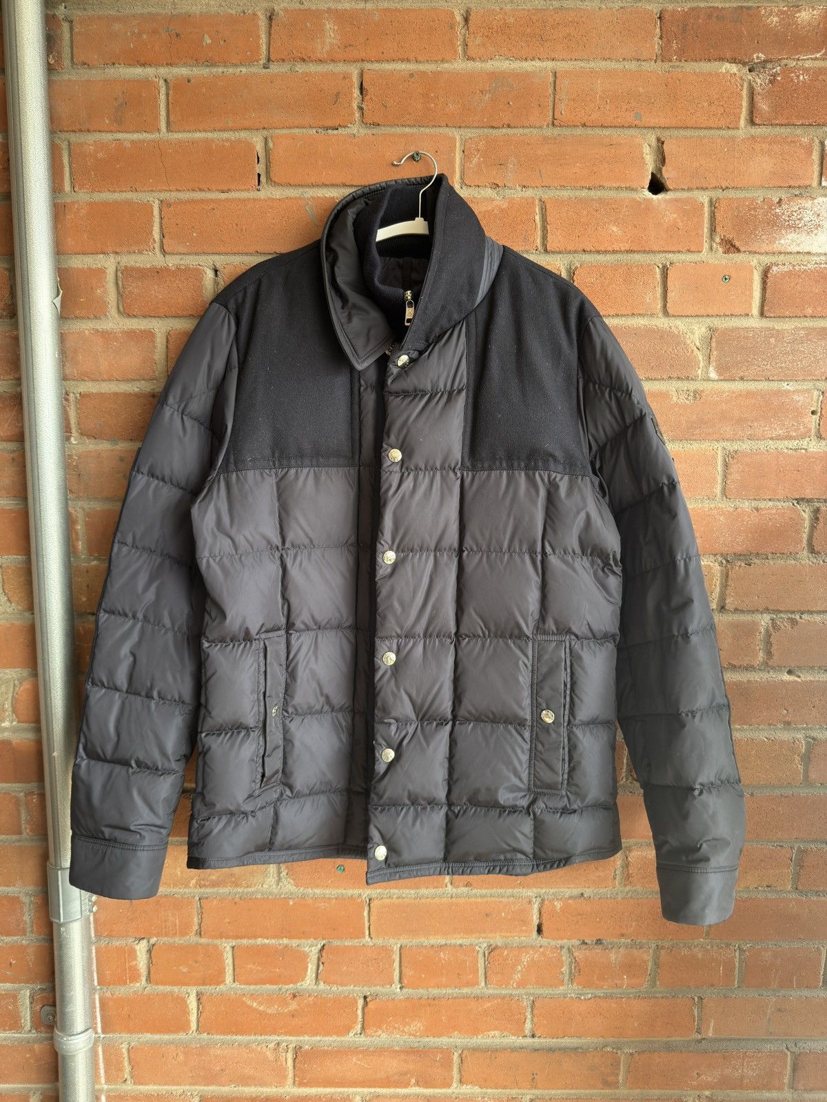 Moncler Moncler Navy Clovis Down Panelled Jacket Size US L / EU 52-54 / 3 - 1 Thumbnail