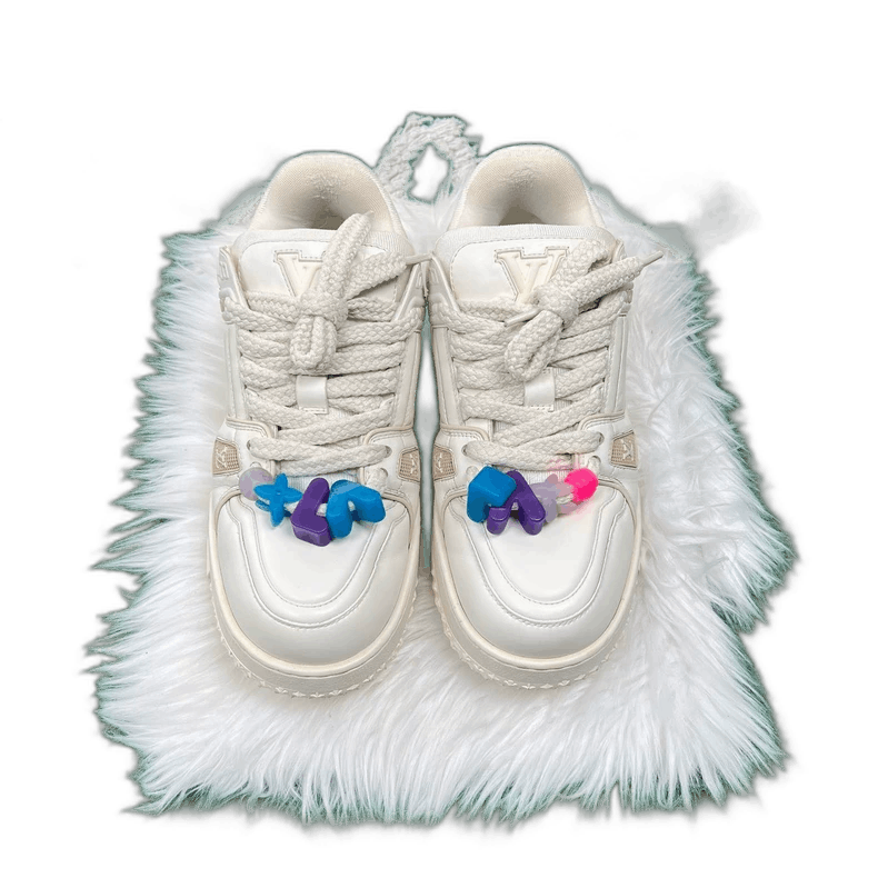 Louis Vuitton Louis Vuitton White Trainer Casual Sneakers-yf Size US 8.5 / EU 41-42 - 1 Thumbnail