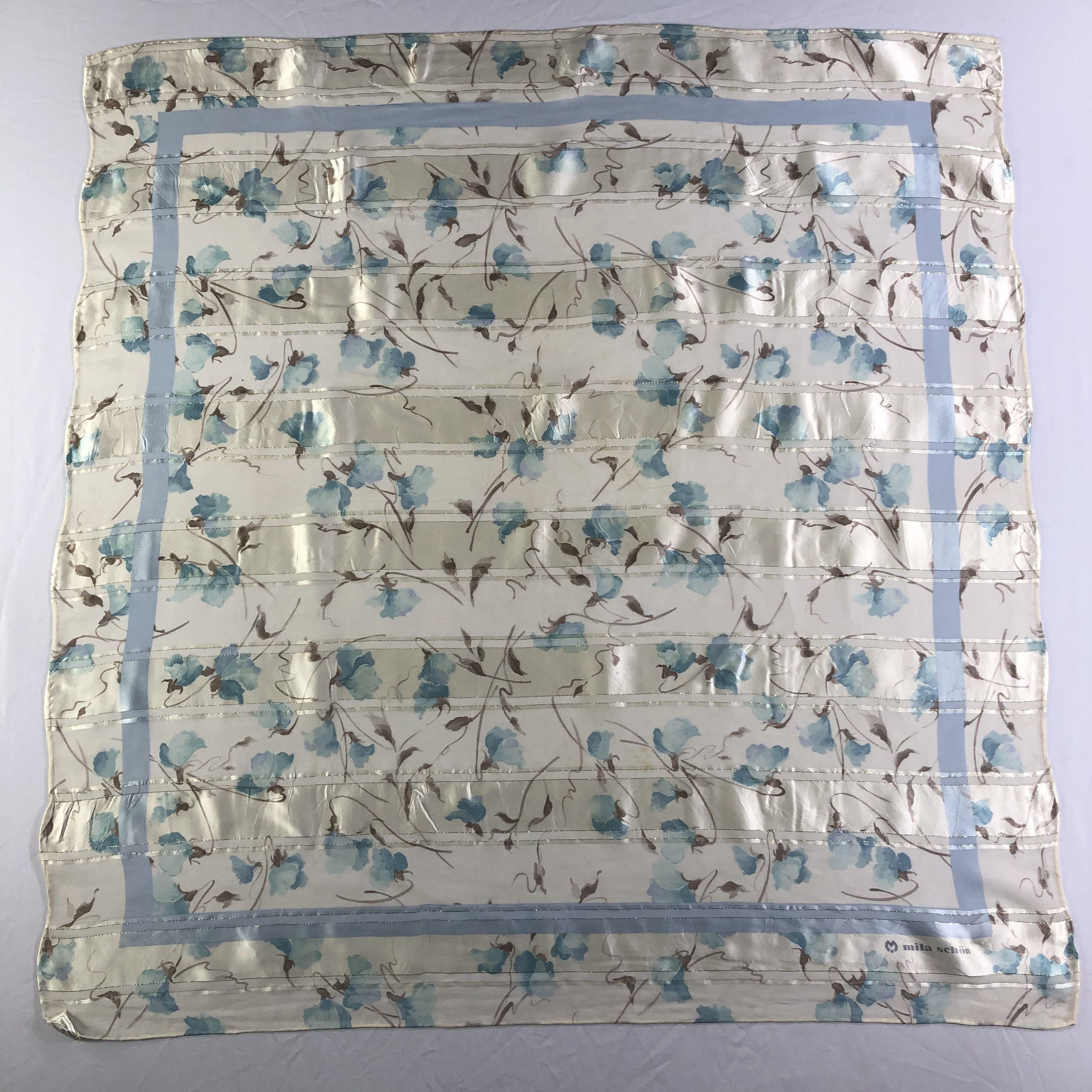 Mila Schon × Vintage Vintage Mila Schon Silk Scarf Size ONE SIZE - 2 Thumbnail