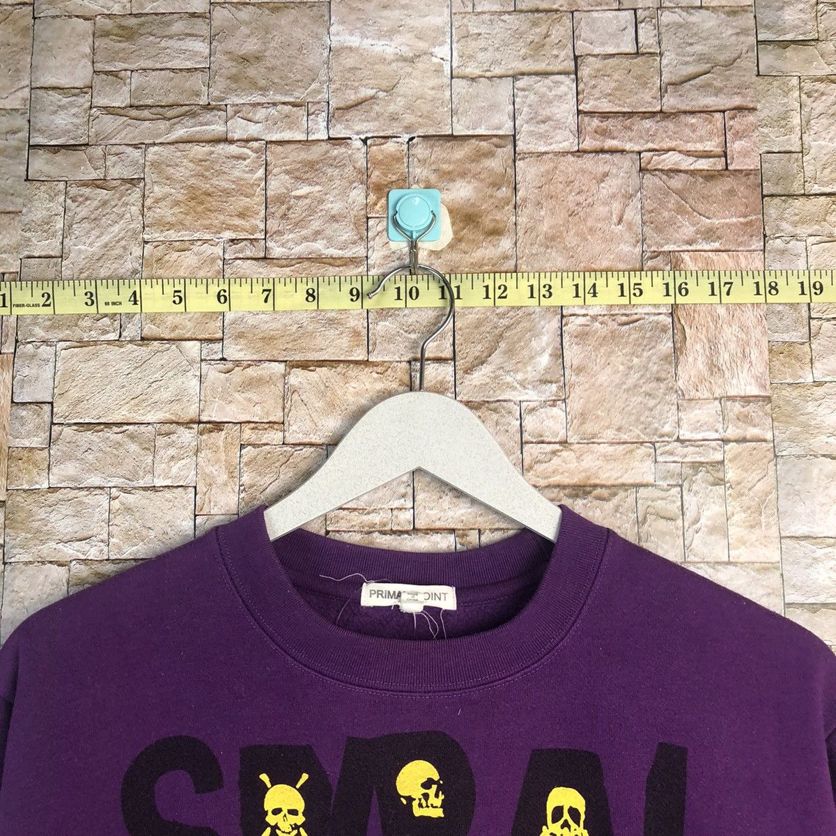 Japanese Brand Primal Point skull Purple Sweatshirt #A182 Size US M / EU 48-50 / 2 - 4 Thumbnail