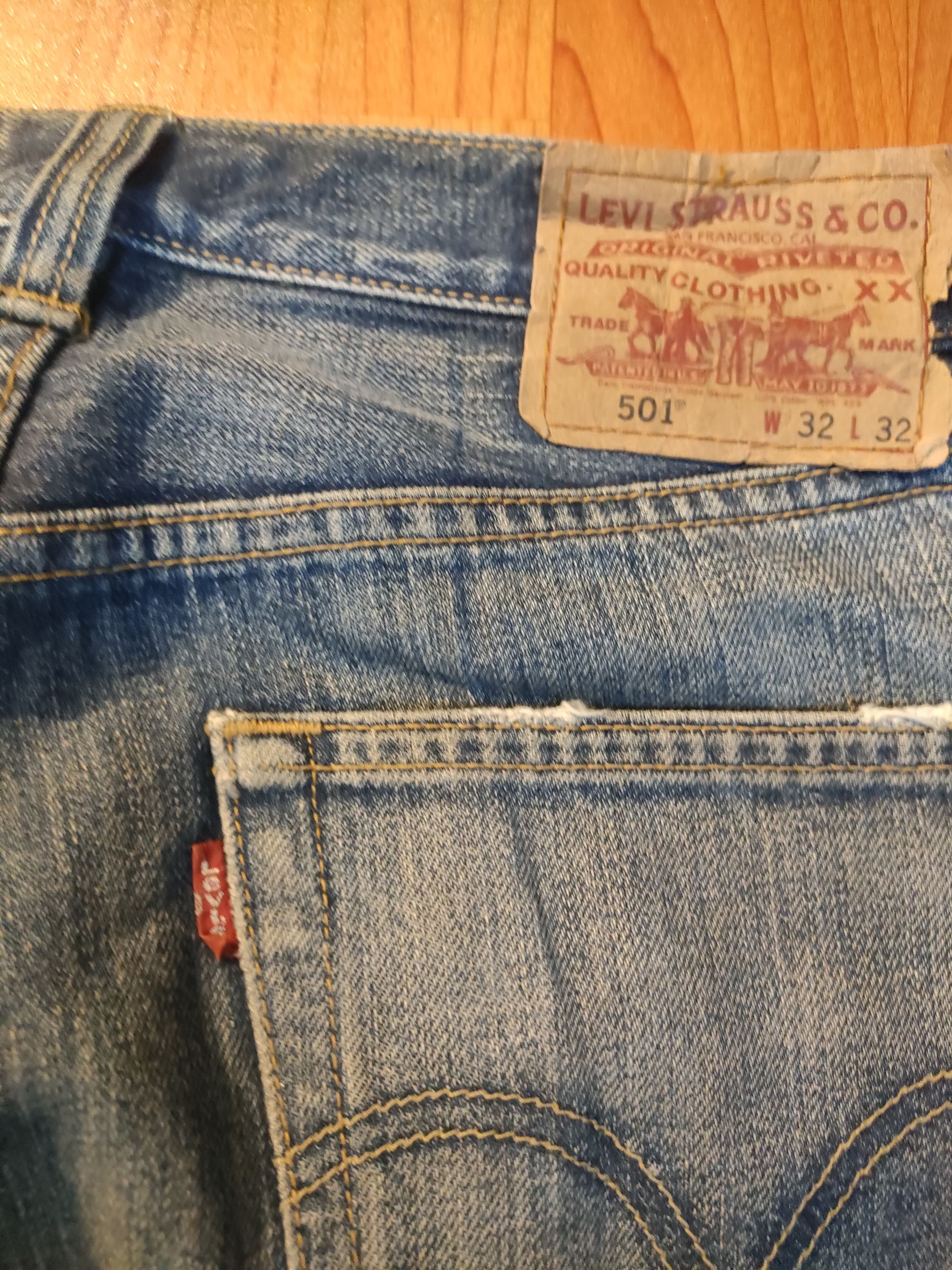 Levi's Distressed Levi's 501 Jeans Size US 32 / EU 48 - 3 Thumbnail