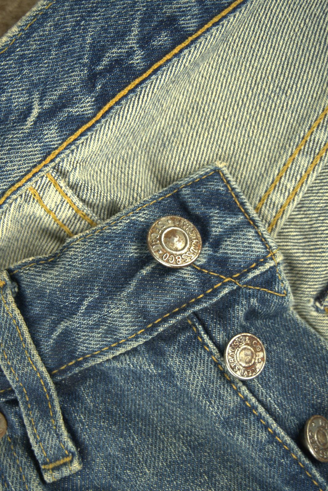 Levi's Vtg Levis 501xx Big E Selvedge Turkey Made Mens Grunge Style Size US 31 - 4 Thumbnail