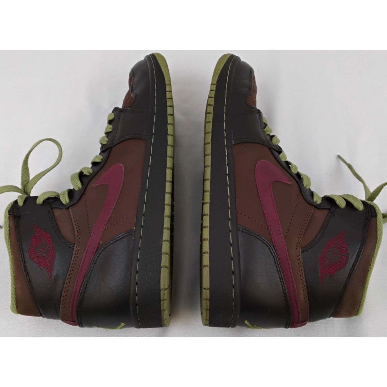 Nike Nike Air Jordan 1 Retro High Top Green/Brown Men's 9 2010 Size US 9 / EU 42 - 6 Thumbnail