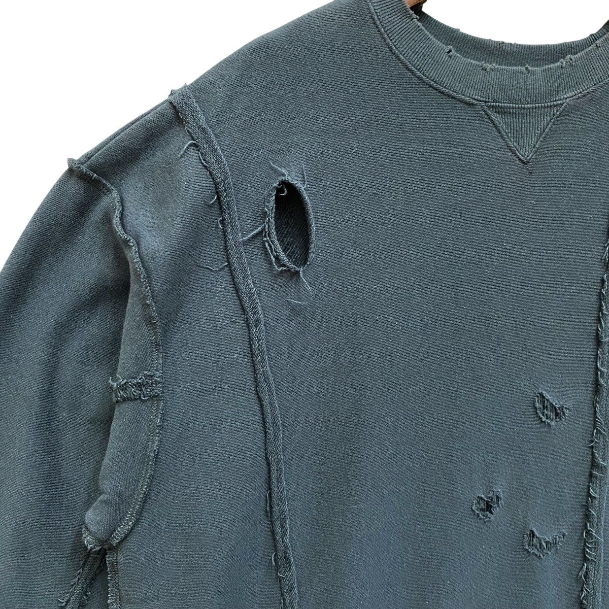 Japanese Brand Jeanasis Sweatshirt Original Factory Distressed Design Size US XXL / EU 58 / 5 - 7 Thumbnail