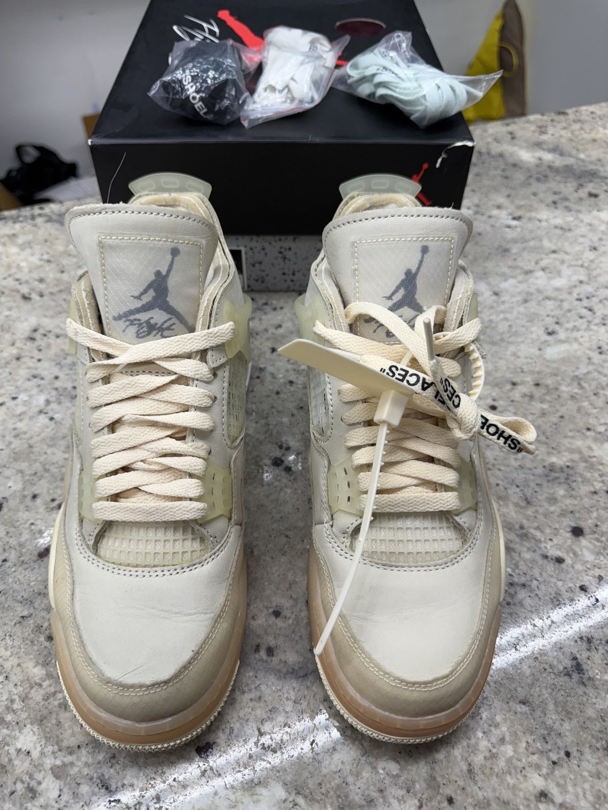 Jordan Brand Jordan 4 Retro Off White Sails Size US 7.5 / EU 40-41 - 3 Thumbnail